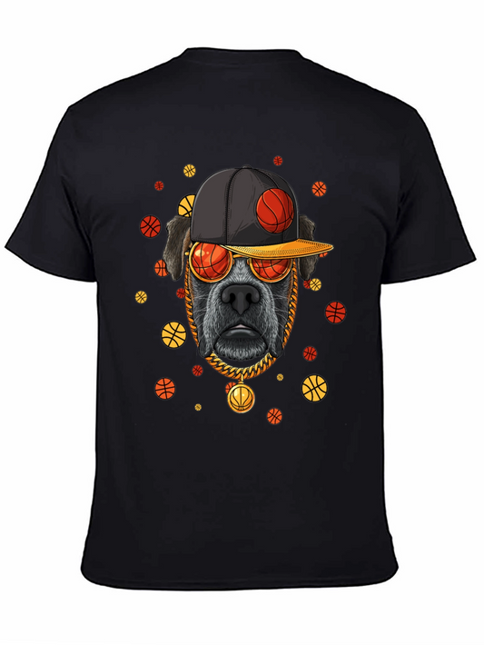 Dog with Basketball Cap T-Shirt