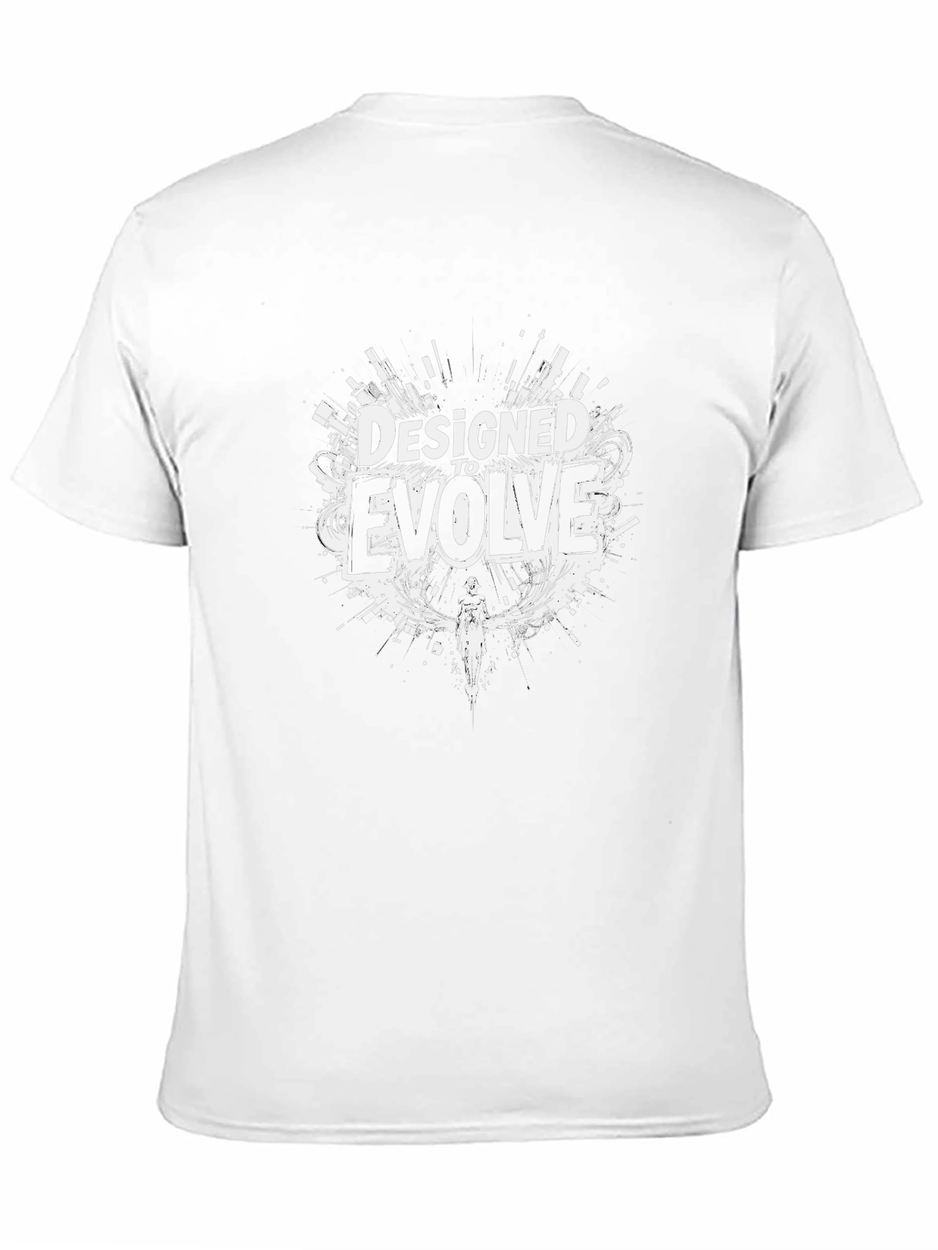 Designed to Evolve Black Graphic T-Shirt