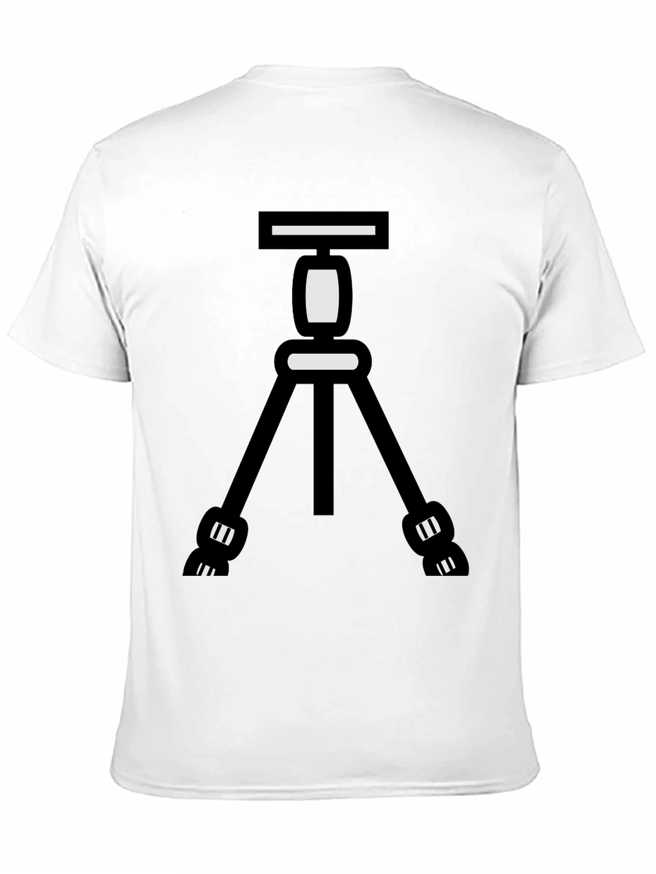 Cool Camera Tripod Graphic Tee - Black