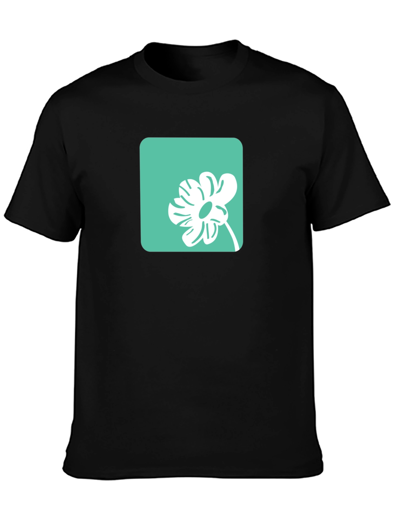 Modern Flower Graphic Tee - Casual Style