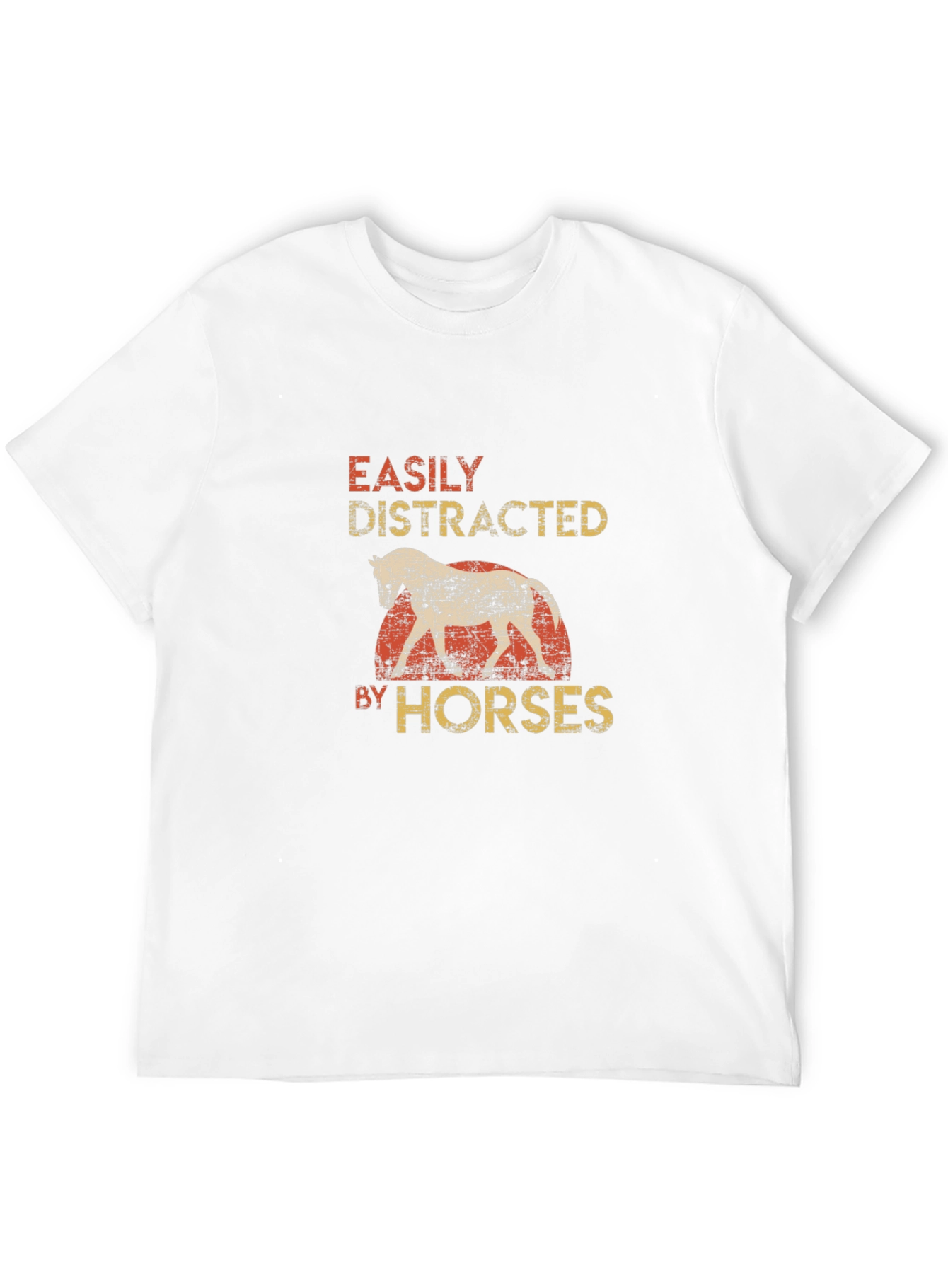 Easily Distracted By Horses Graphic T-Shirt