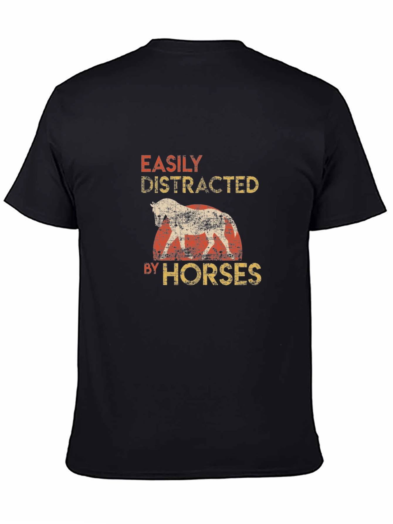 Easily Distracted By Horses Graphic T-Shirt