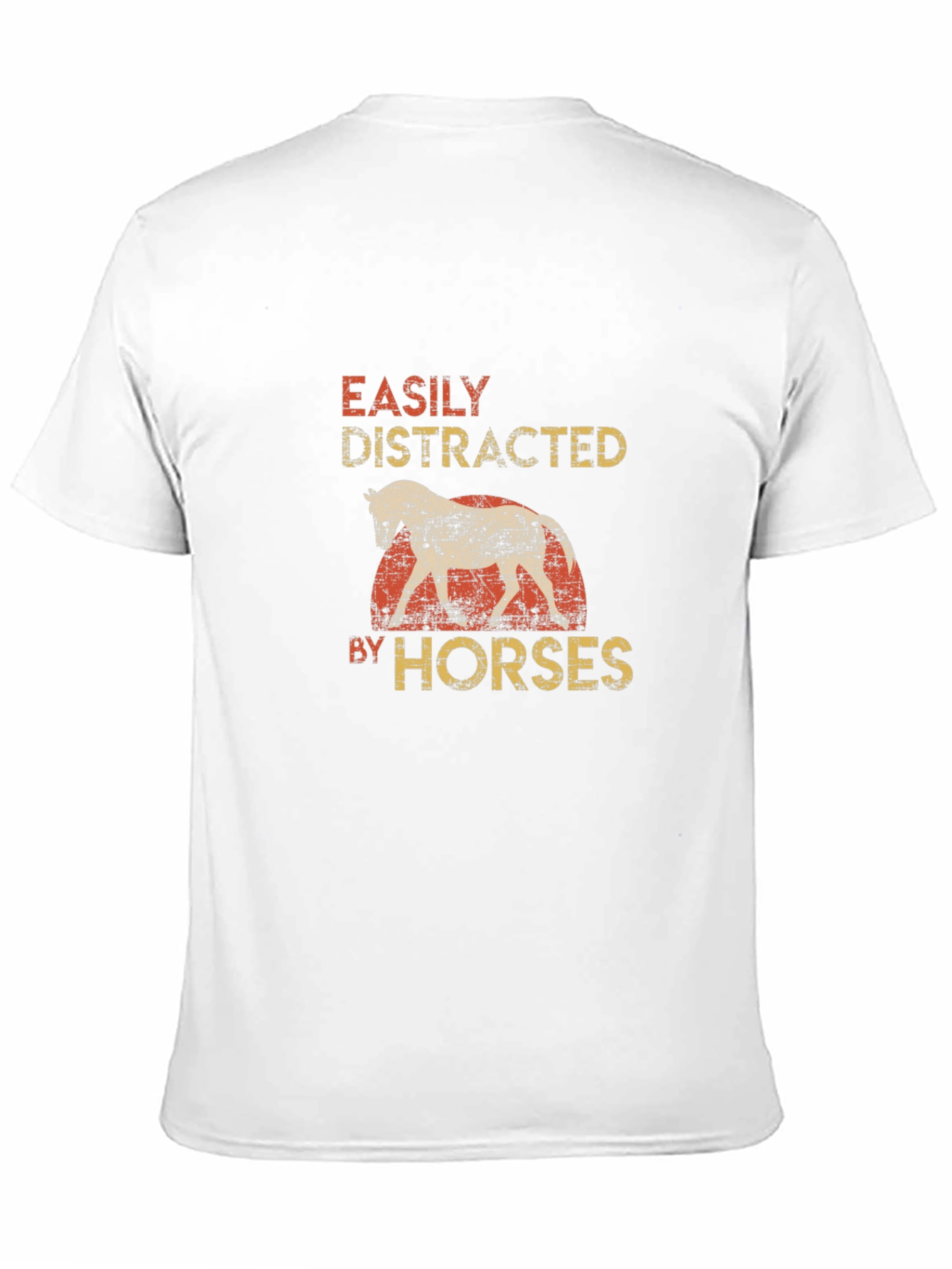 Easily Distracted By Horses Graphic T-Shirt