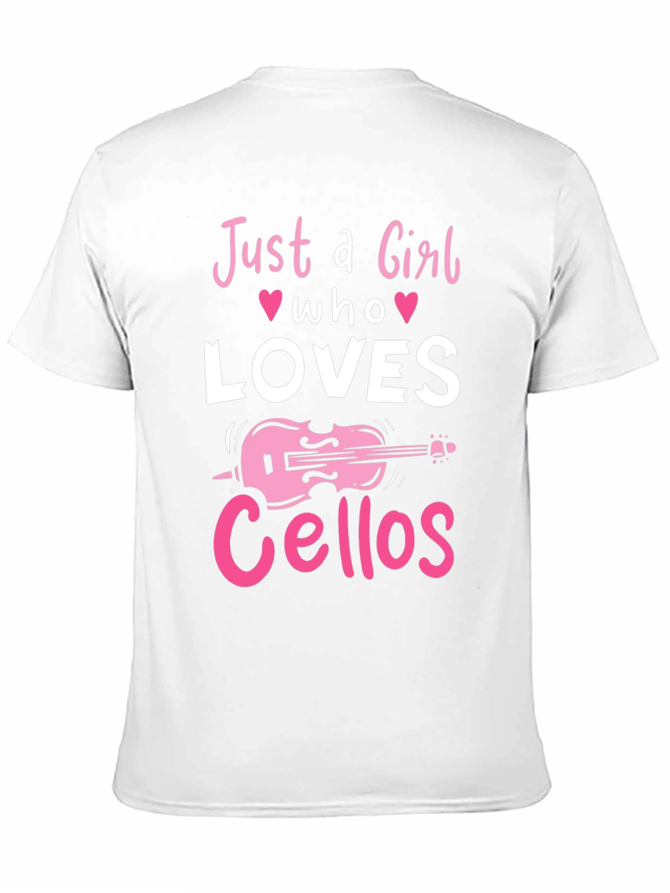 Just a Girl Who Loves Cellos Black T-Shirt