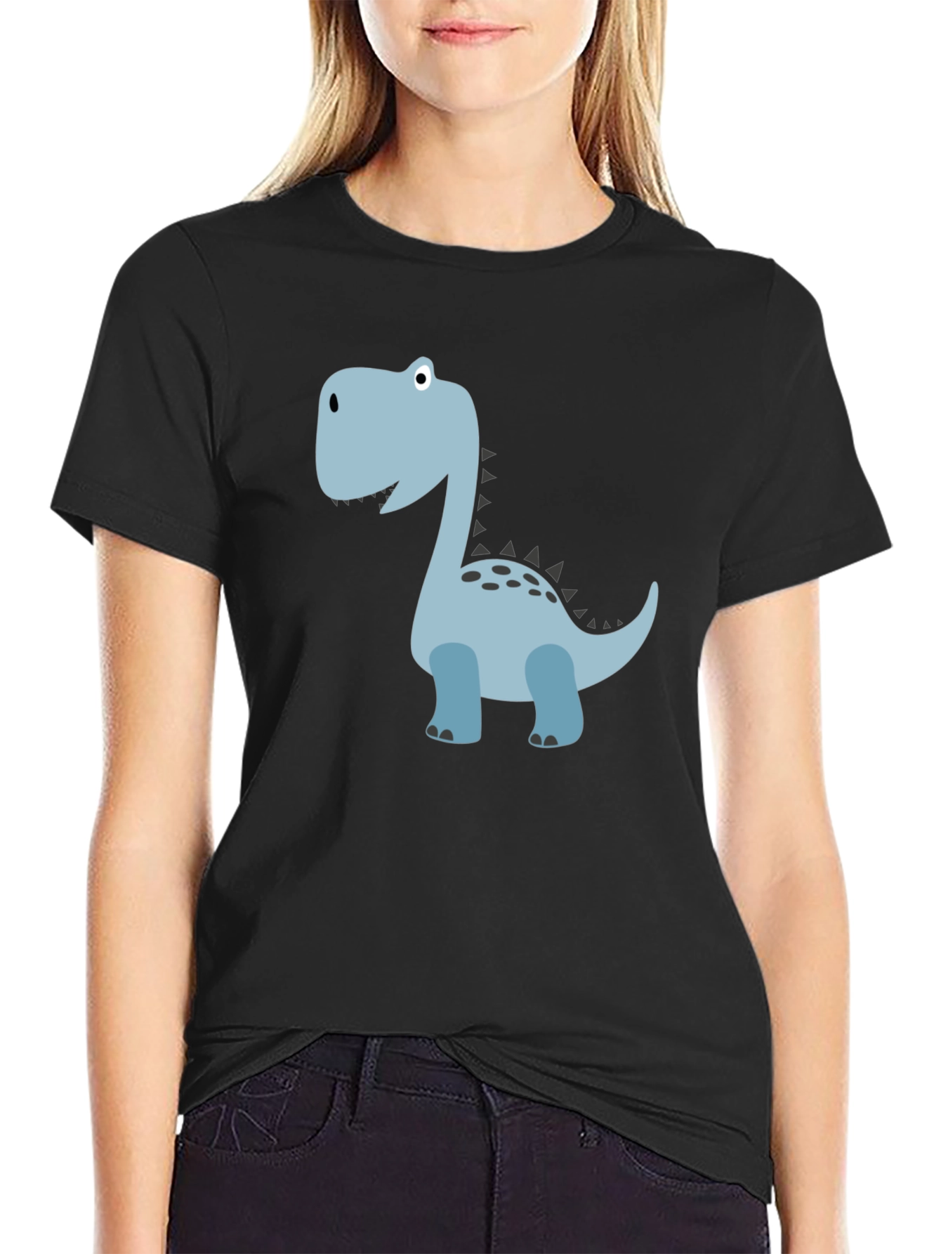 Dinosaur Graphic Tee - Mens Black T-Shirt