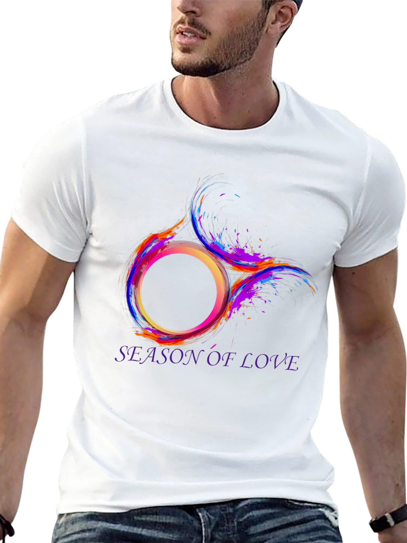 Season of Love Graphic Tee - Stylish Mens T-Shirt