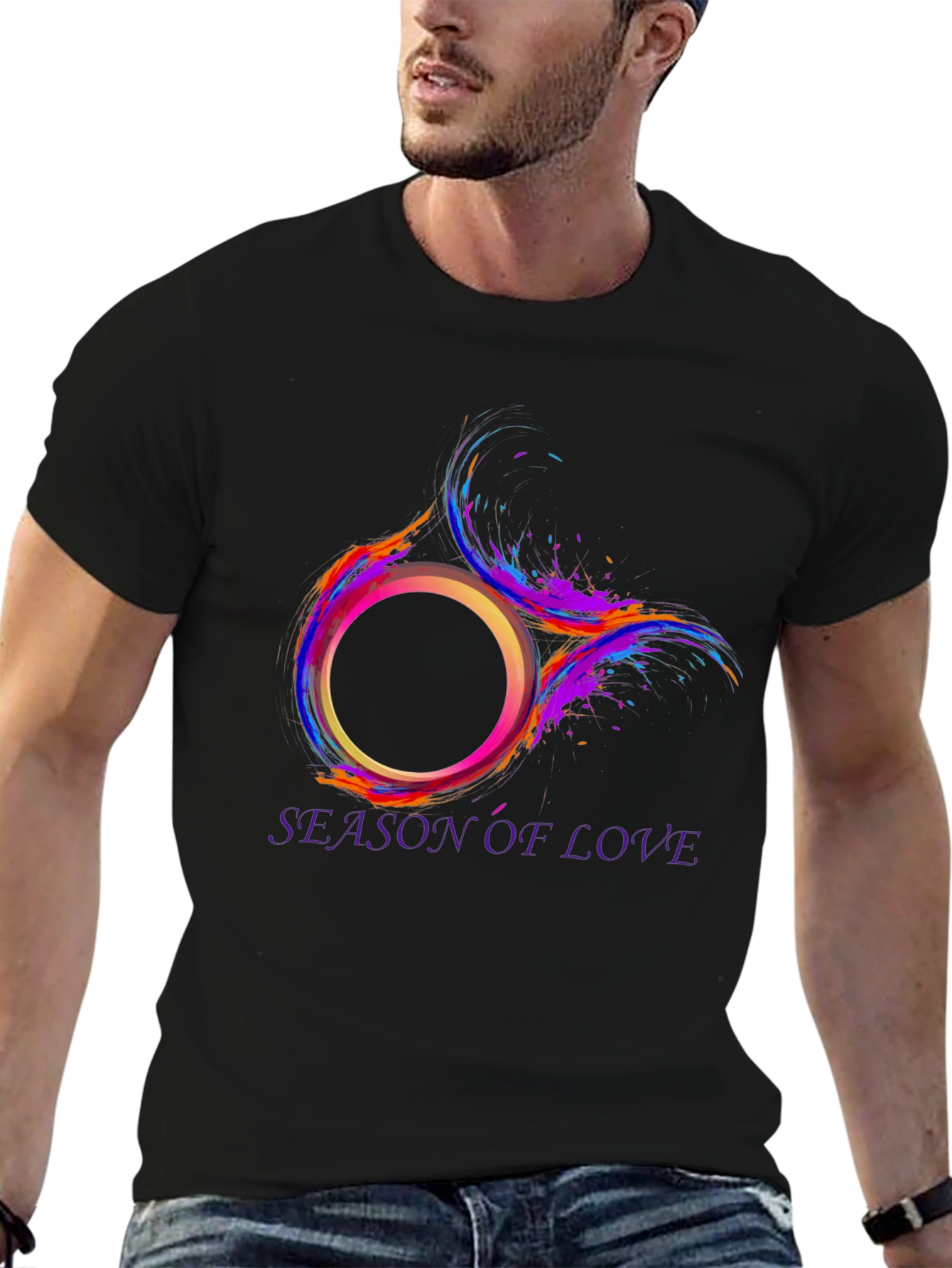 Season of Love Graphic Tee - Stylish Mens T-Shirt