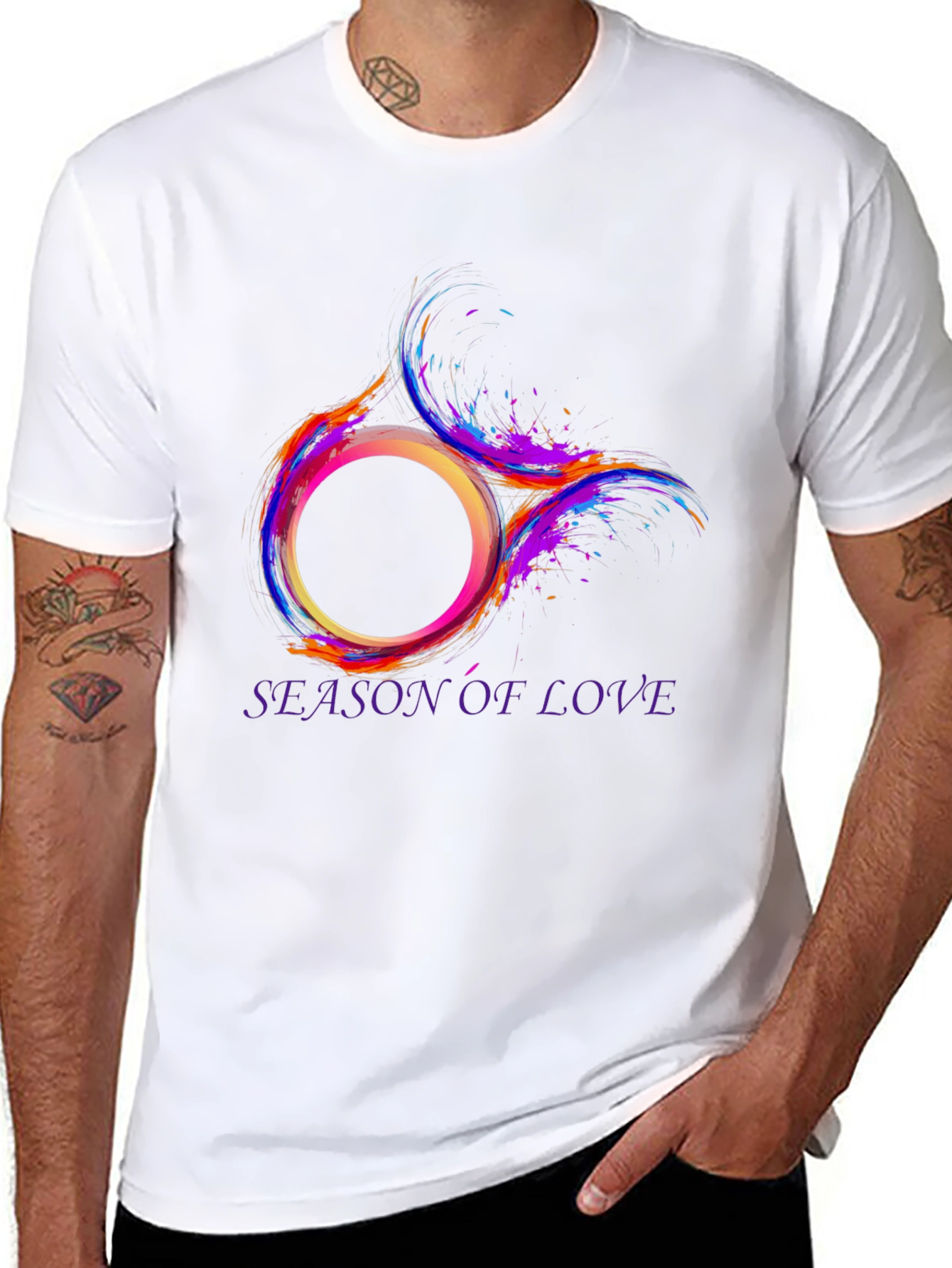 Season of Love Graphic Tee - Stylish Mens T-Shirt