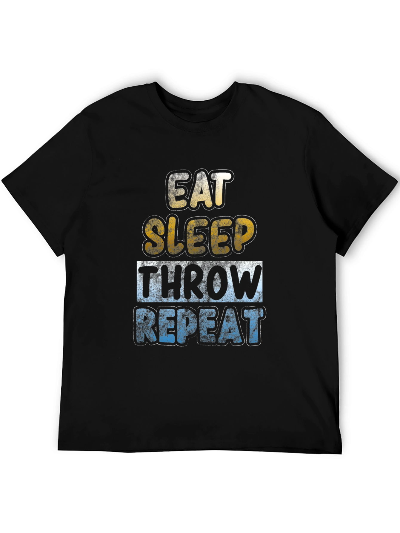 Eat Sleep Throw Repeat T-Shirt Funny Sports Tee