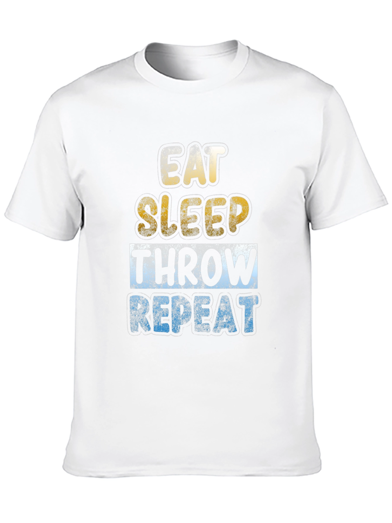 Eat Sleep Throw Repeat T-Shirt Funny Sports Tee