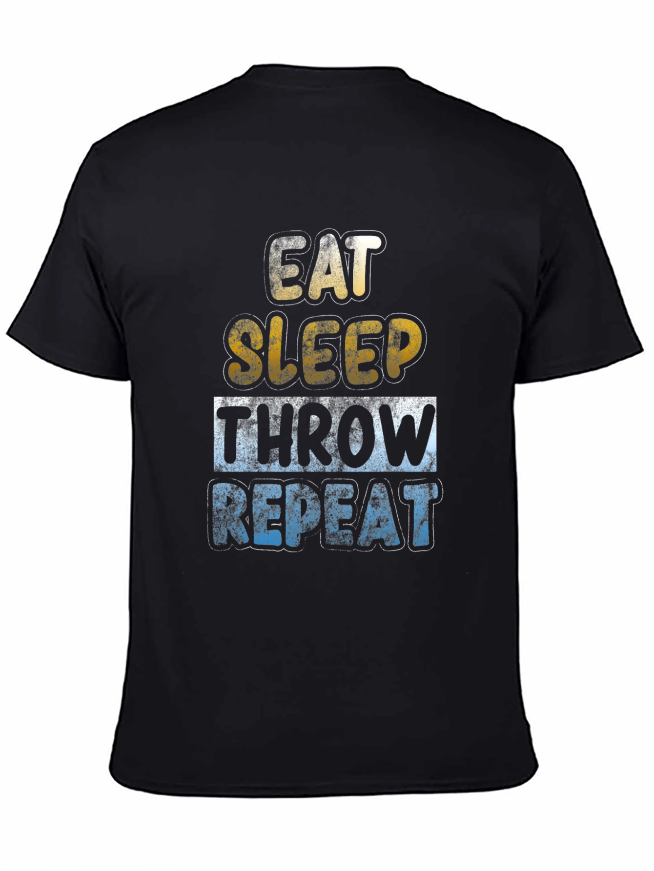 Eat Sleep Throw Repeat T-Shirt Funny Sports Tee
