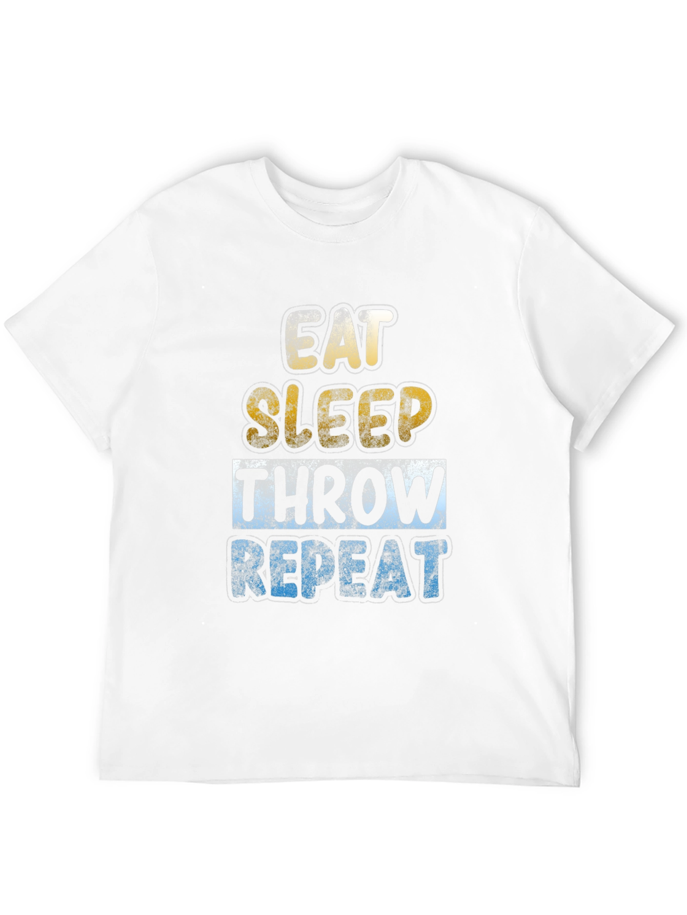 Eat Sleep Throw Repeat T-Shirt Funny Sports Tee