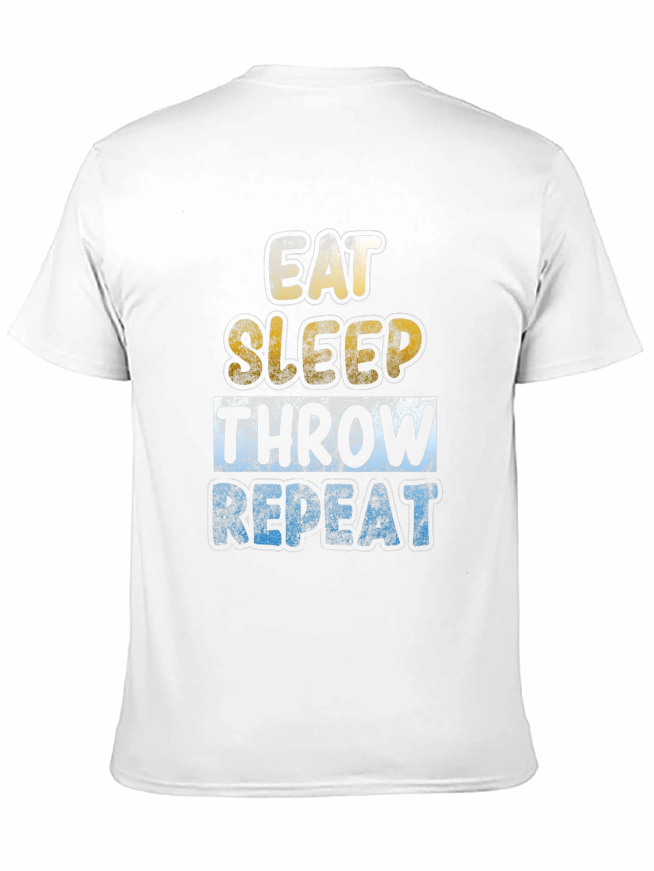 Eat Sleep Throw Repeat T-Shirt Funny Sports Tee