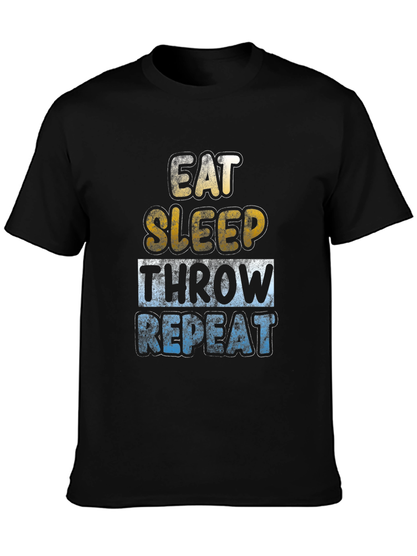 Eat Sleep Throw Repeat T-Shirt Funny Sports Tee