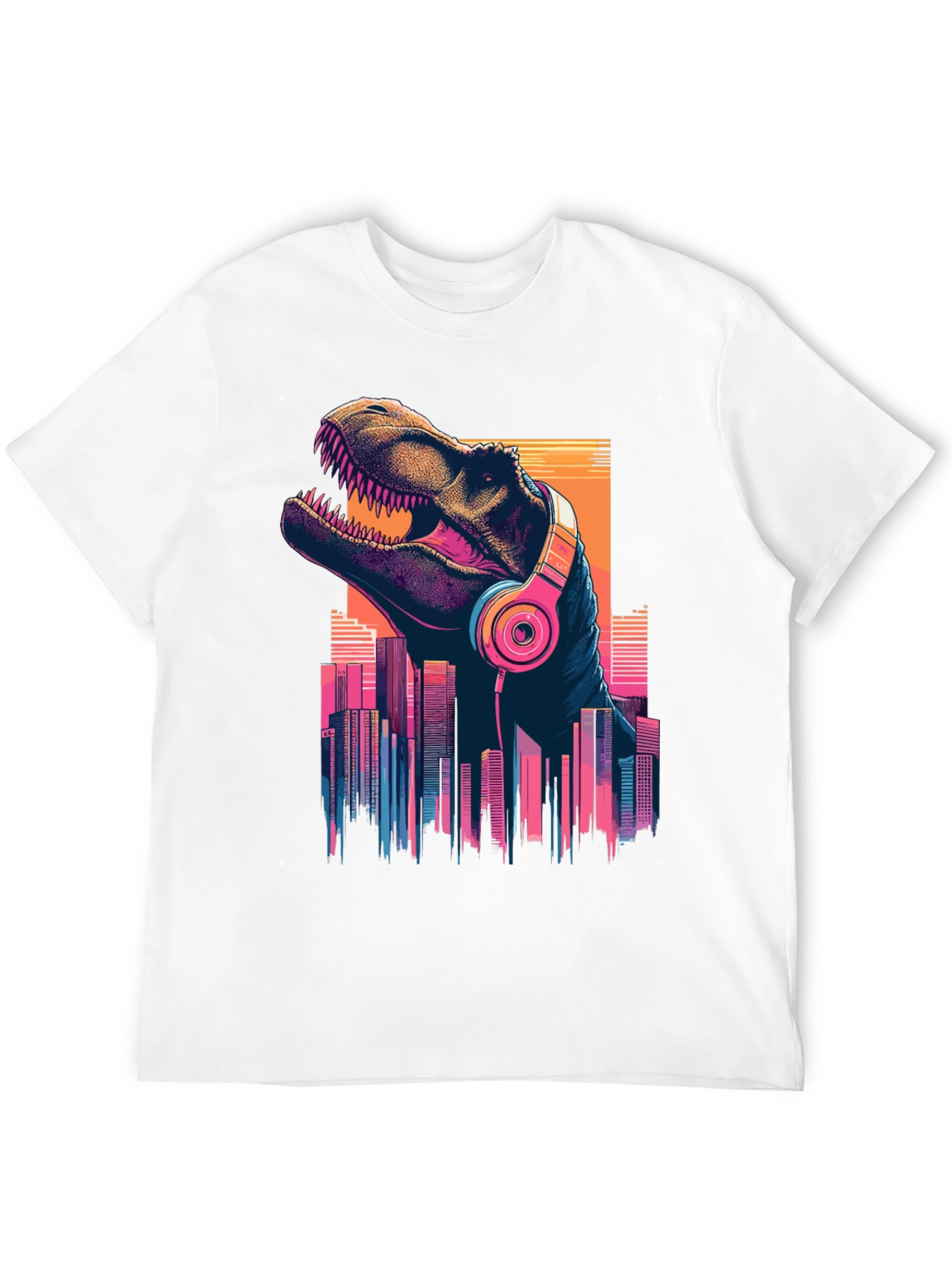 Dino Beats T-Shirt - Retro City Rex