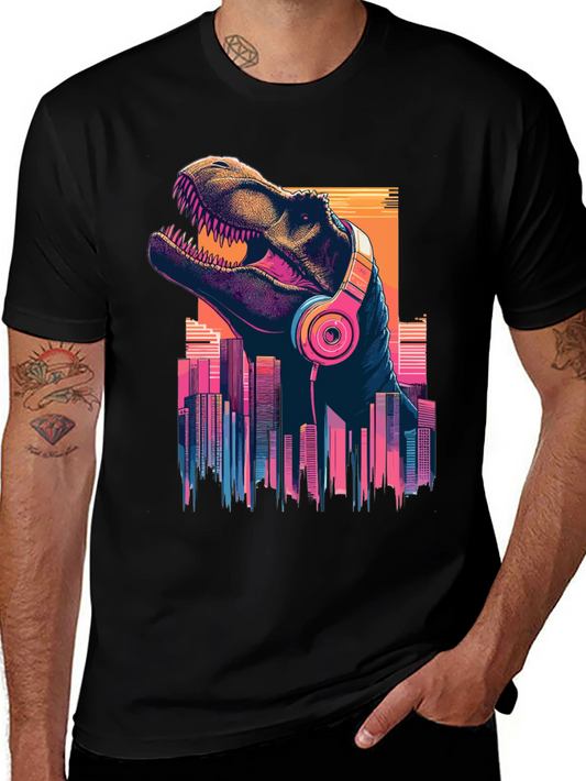 Dino Beats T-Shirt - Retro City Rex
