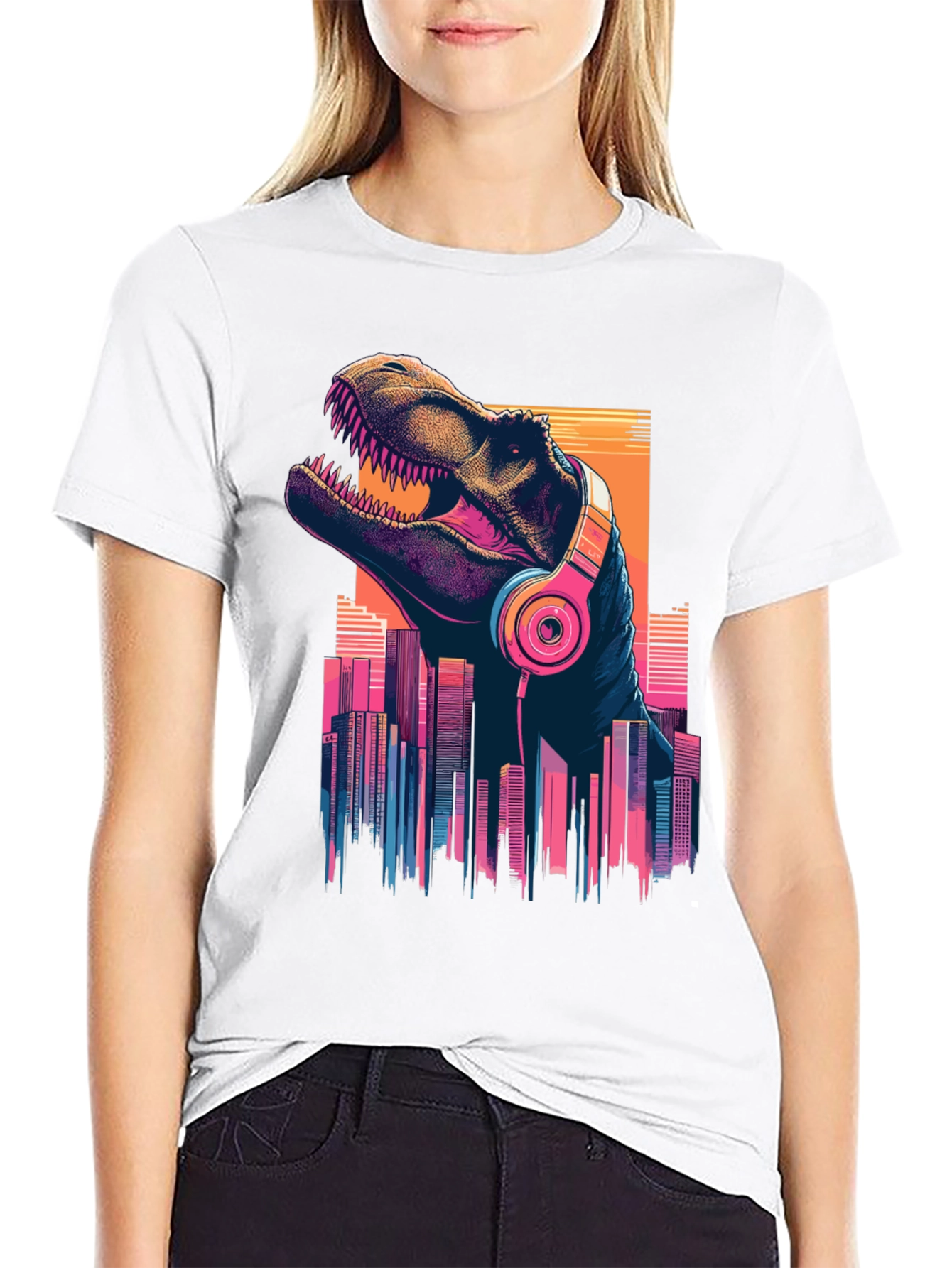 Dino Beats T-Shirt - Retro City Rex