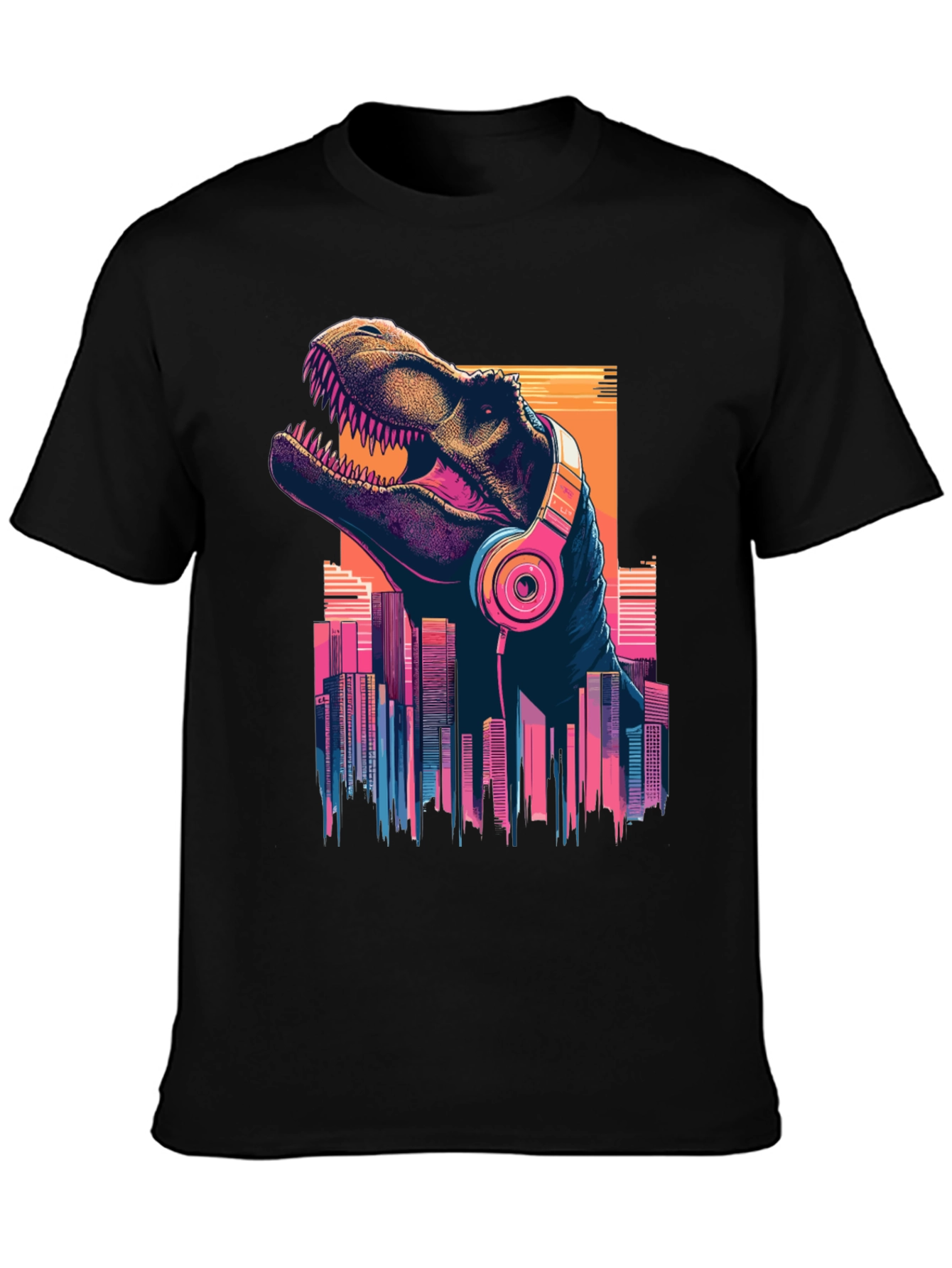 Dino Beats T-Shirt - Retro City Rex
