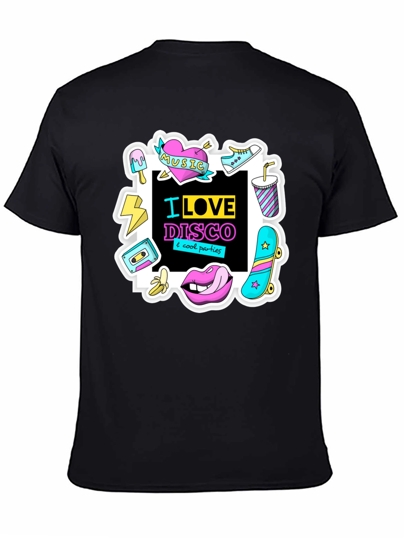 I Love Disco Graphic Tee - 80s Nostalgia