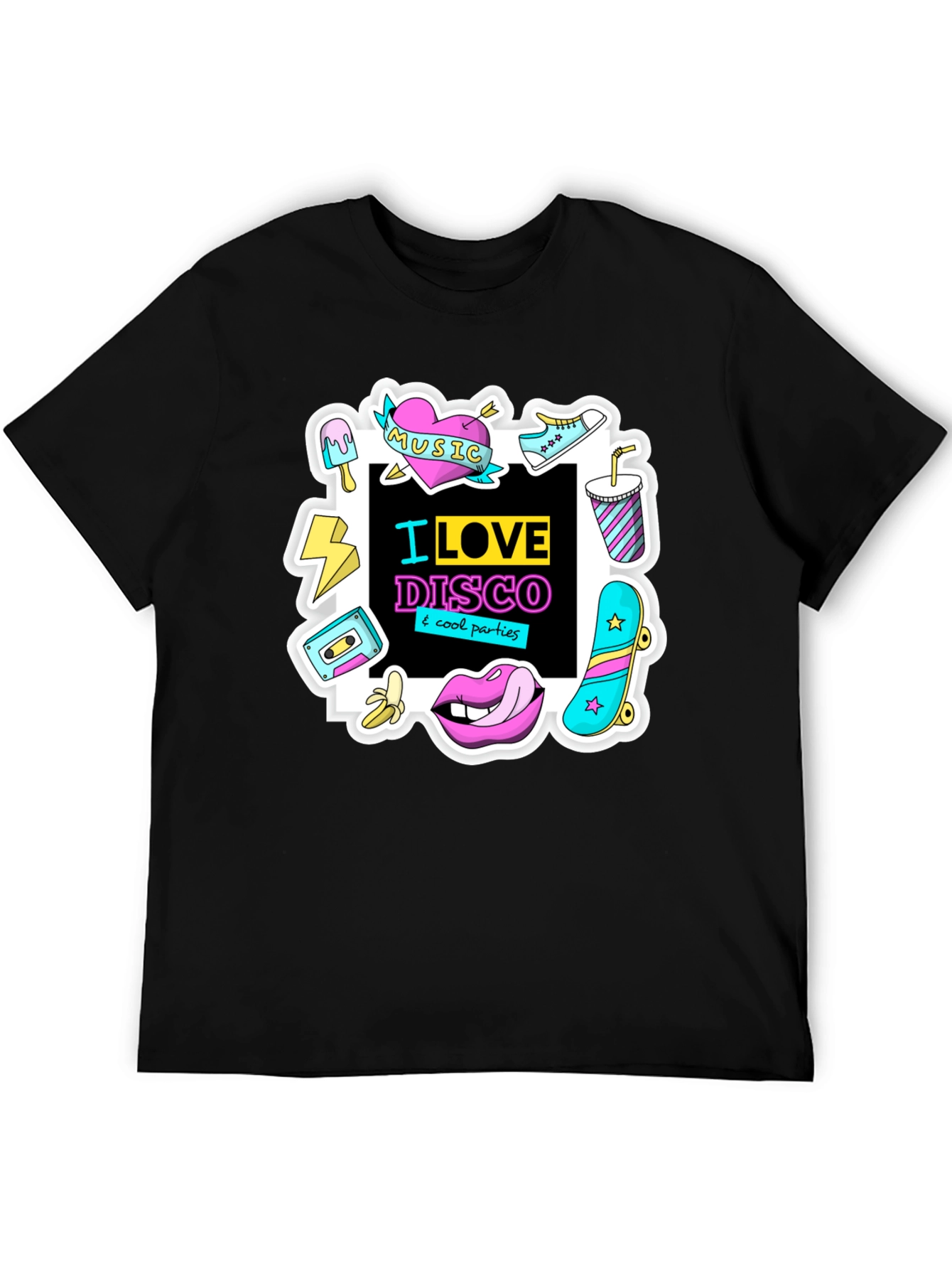 I Love Disco Graphic Tee - 80s Nostalgia