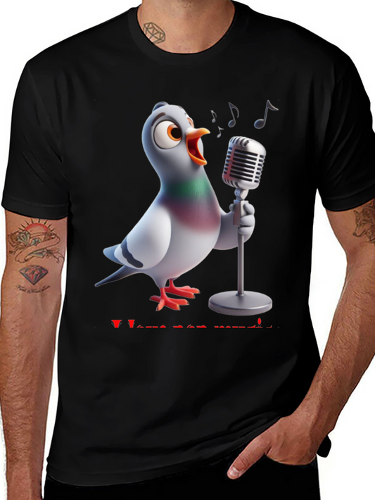 Singing Pigeon T-Shirt - I Love See Music