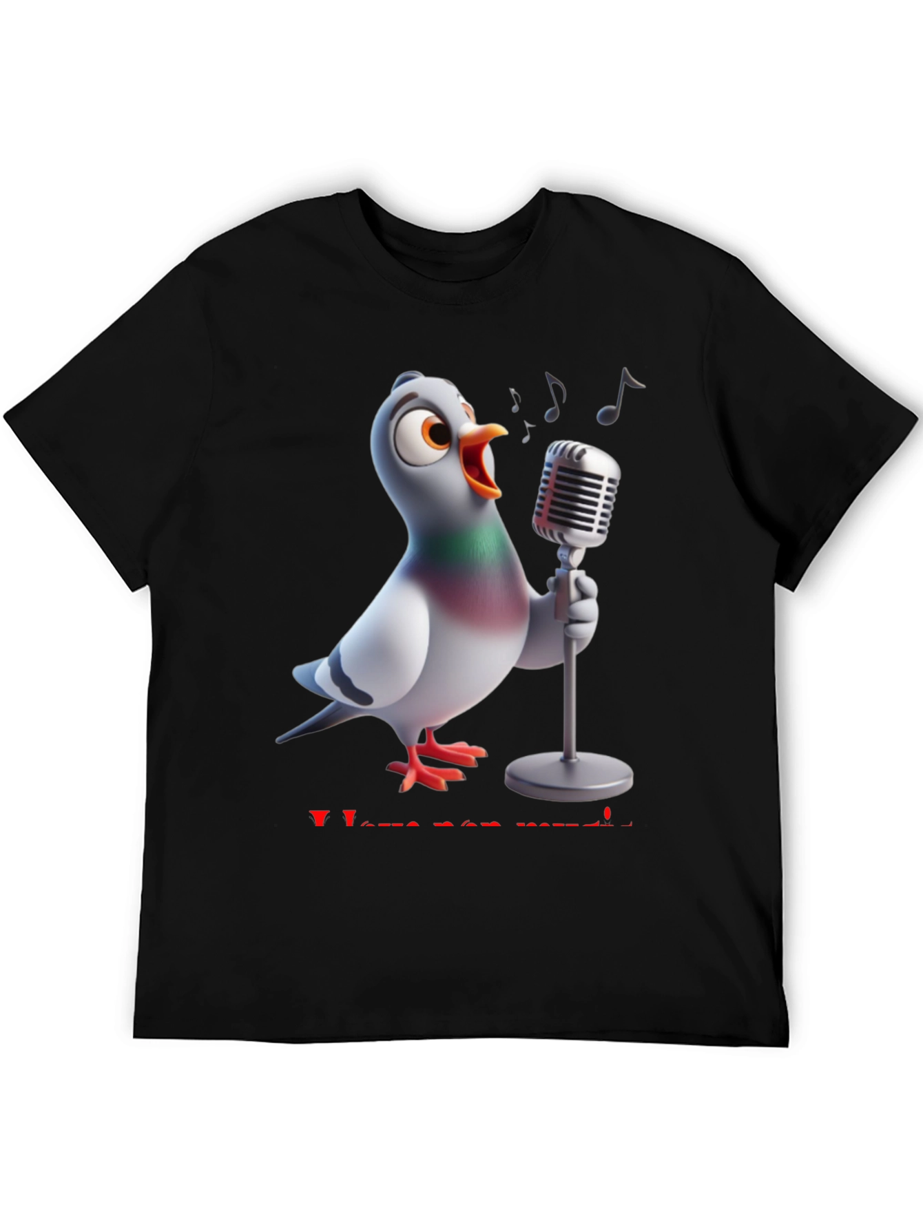 Singing Pigeon T-Shirt - I Love See Music
