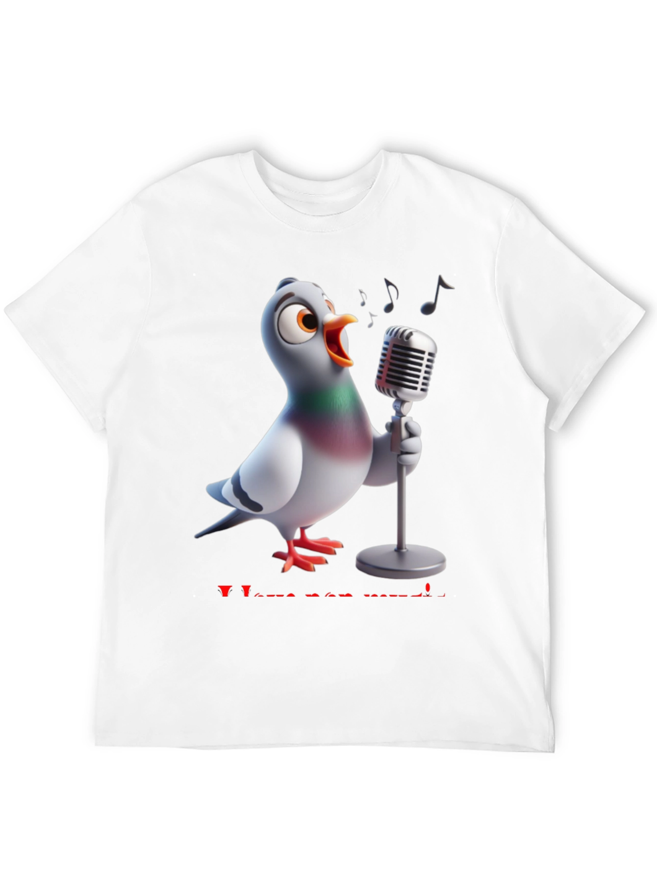 Singing Pigeon T-Shirt - I Love See Music