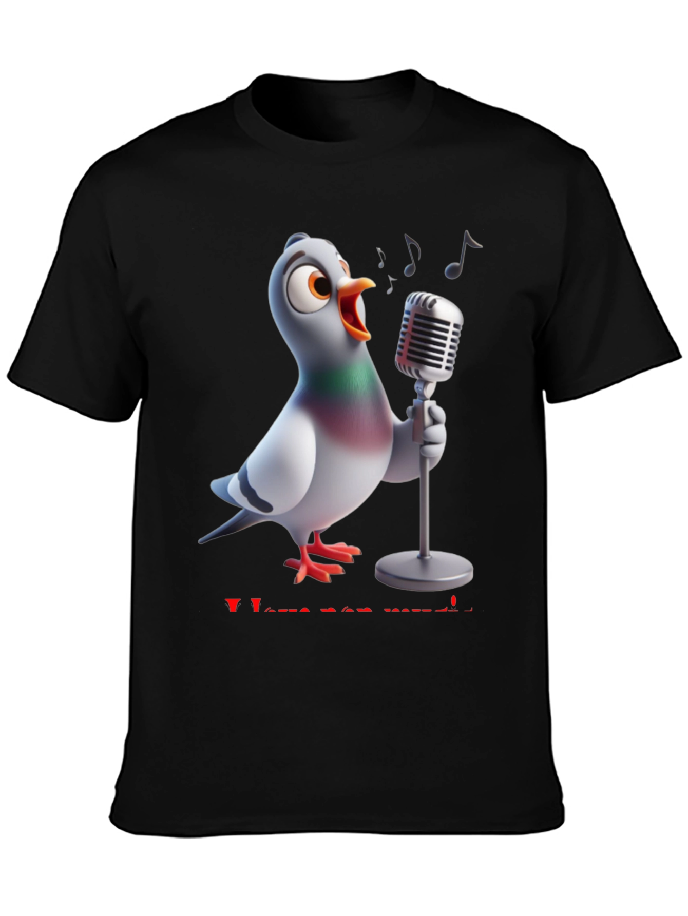 Singing Pigeon T-Shirt - I Love See Music