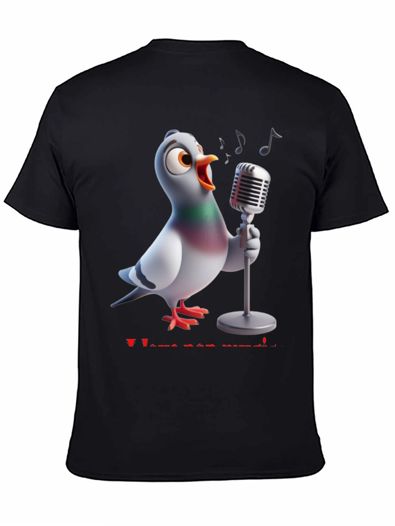 Singing Pigeon T-Shirt - I Love See Music