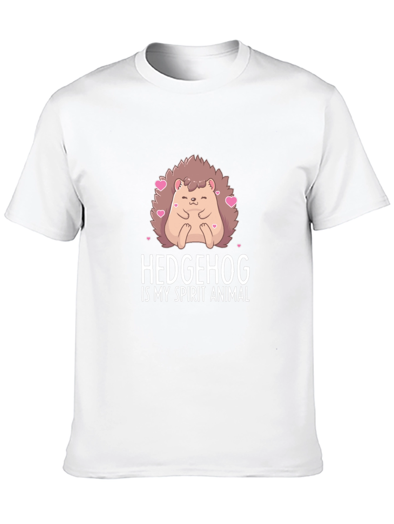 Hedgehog Spirit Animal Black T-Shirt