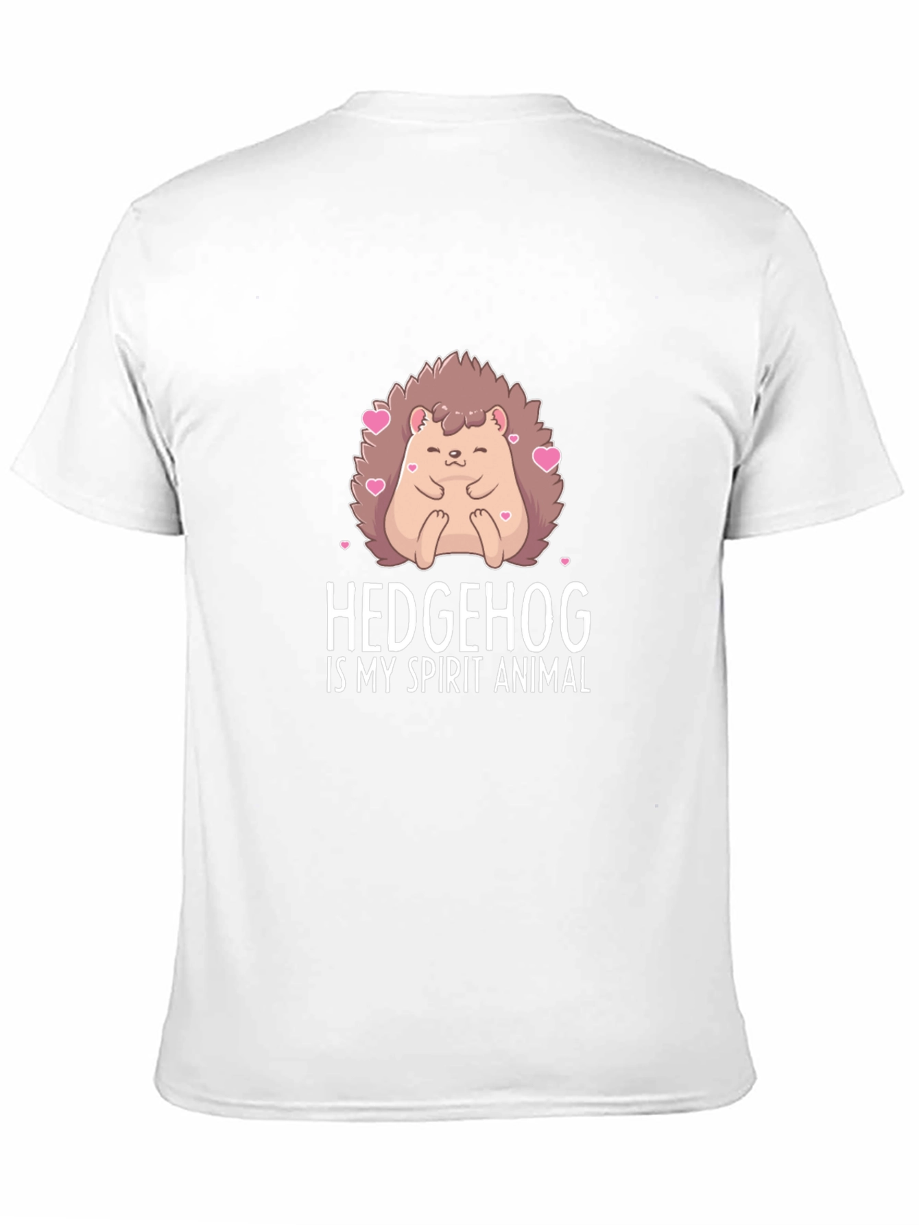 Hedgehog Spirit Animal Black T-Shirt