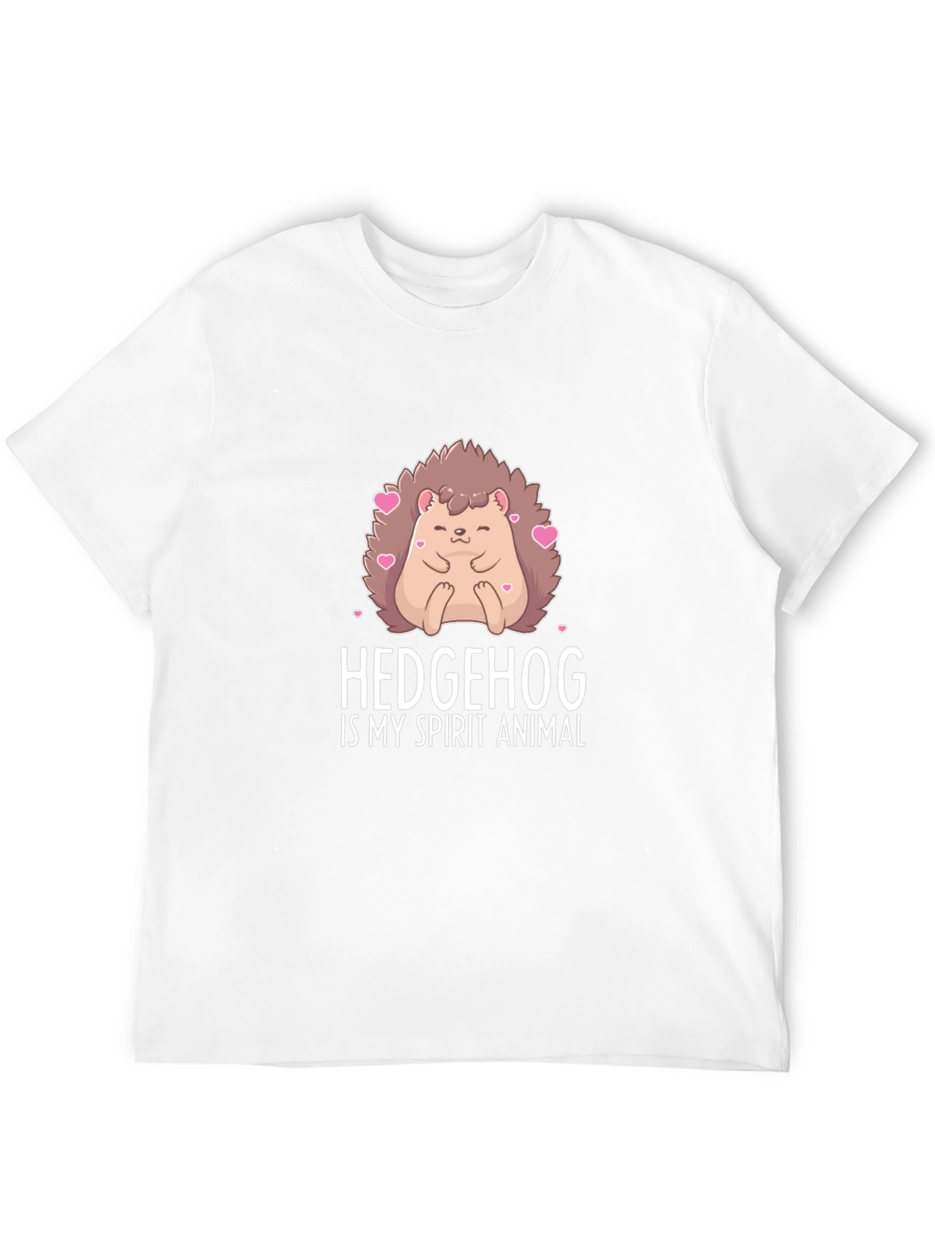Hedgehog Spirit Animal Black T-Shirt
