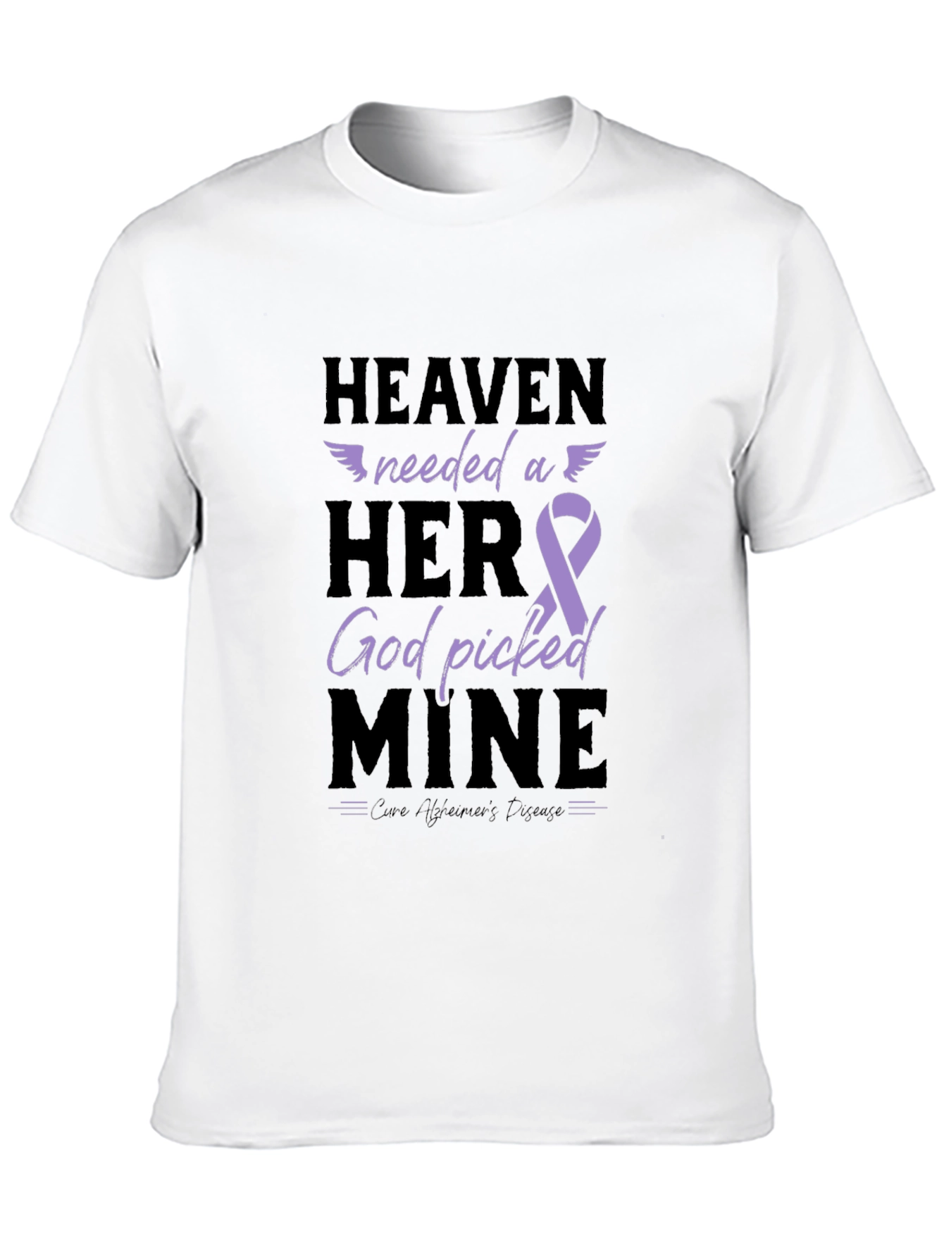 Heaven Needed a Hero Alzheimers Awareness T-Shirt