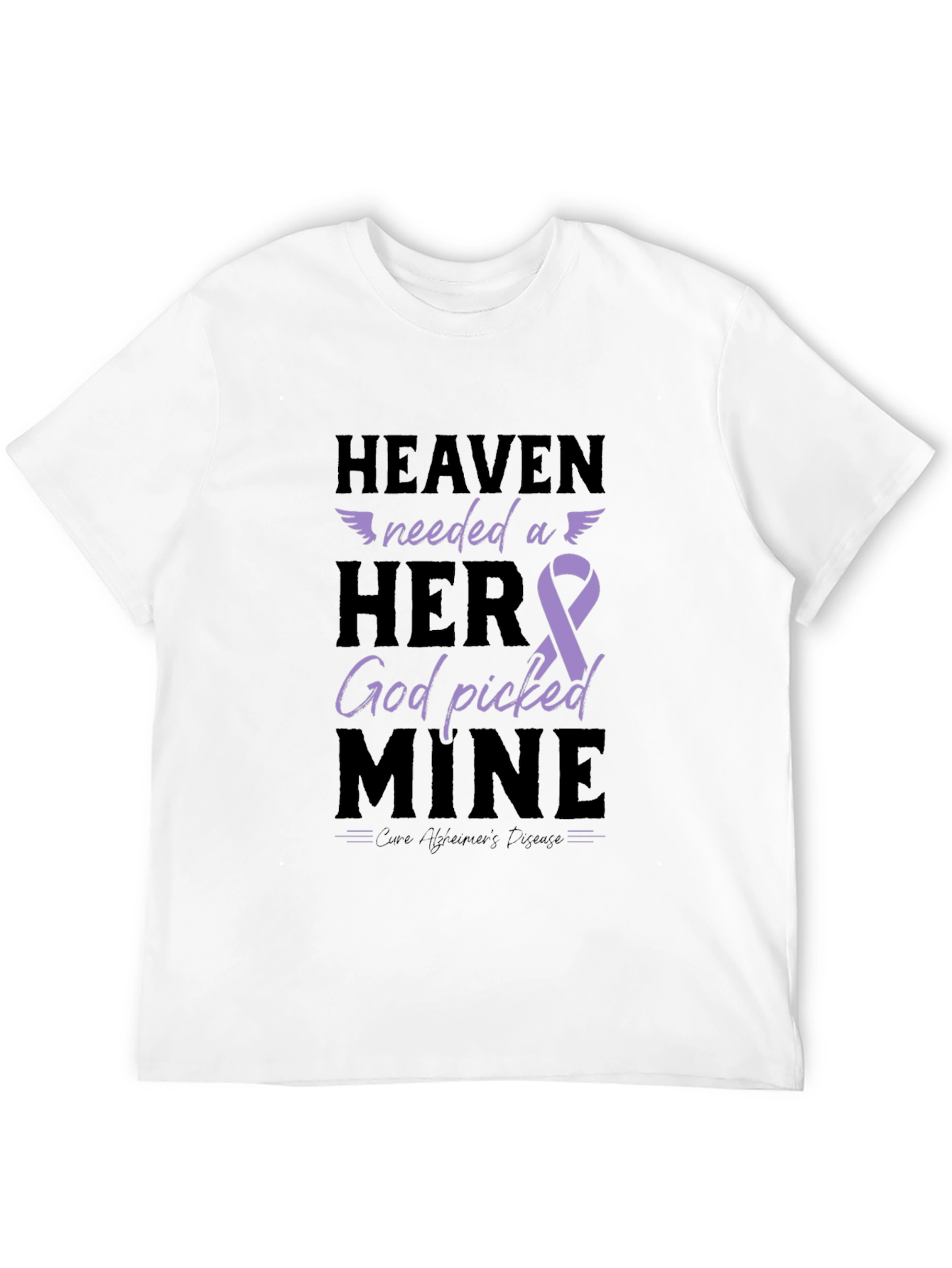 Heaven Needed a Hero Alzheimers Awareness T-Shirt