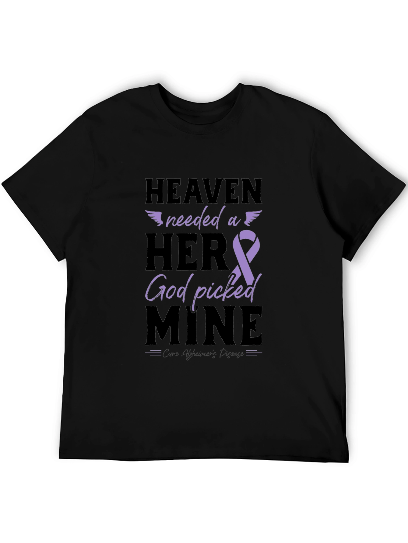 Heaven Needed a Hero Alzheimers Awareness T-Shirt