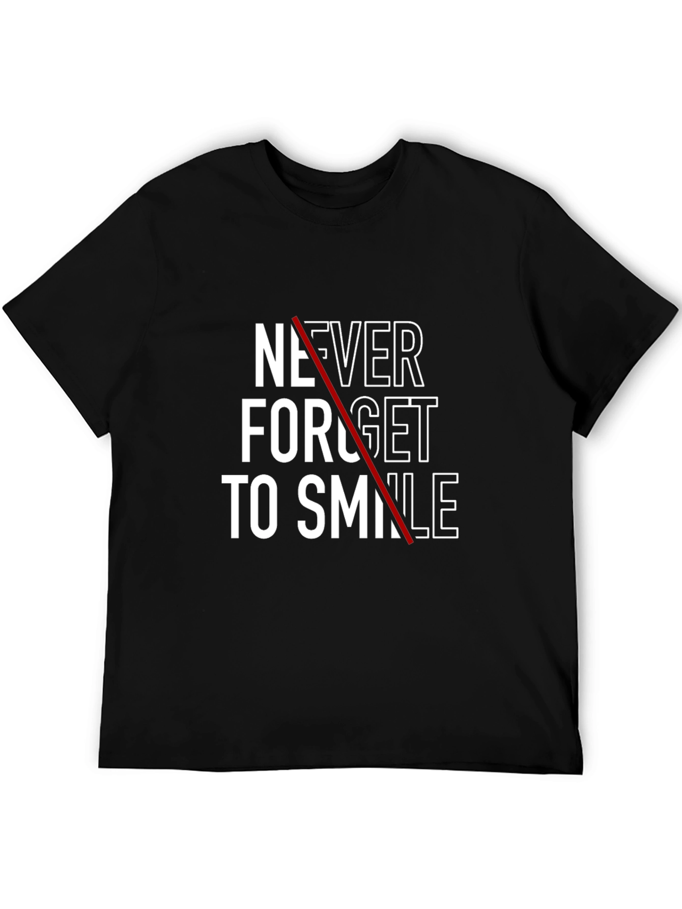 Never Forget to Smile Graphic T-Shirt