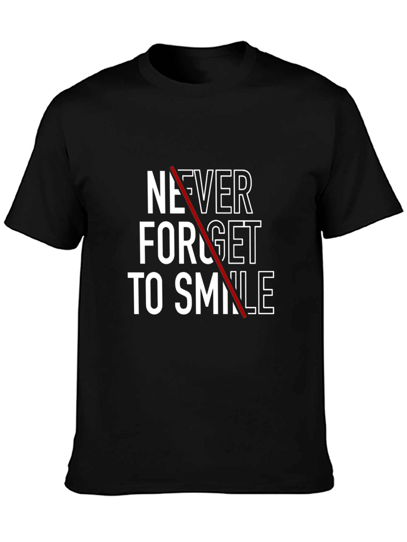 Never Forget to Smile Graphic T-Shirt