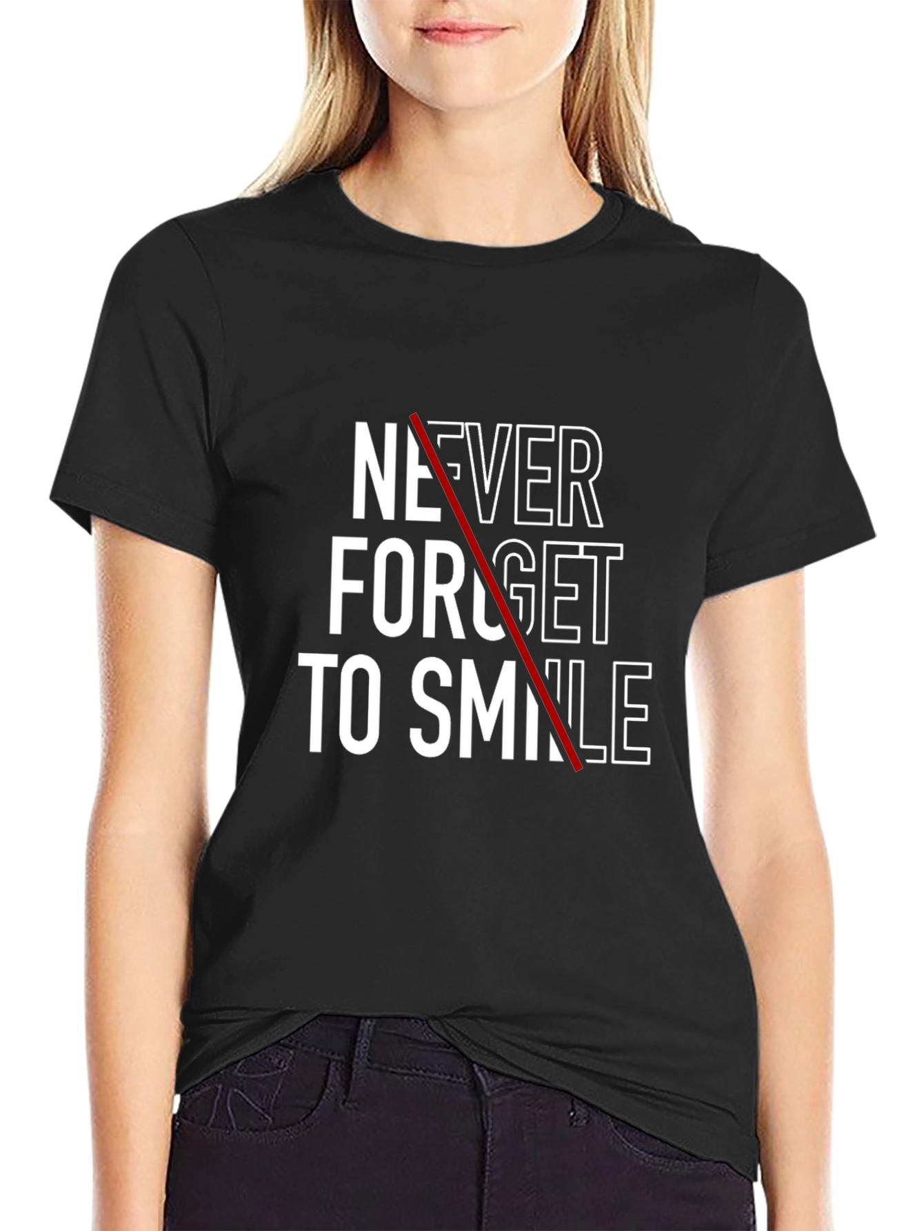 Never Forget to Smile Graphic T-Shirt