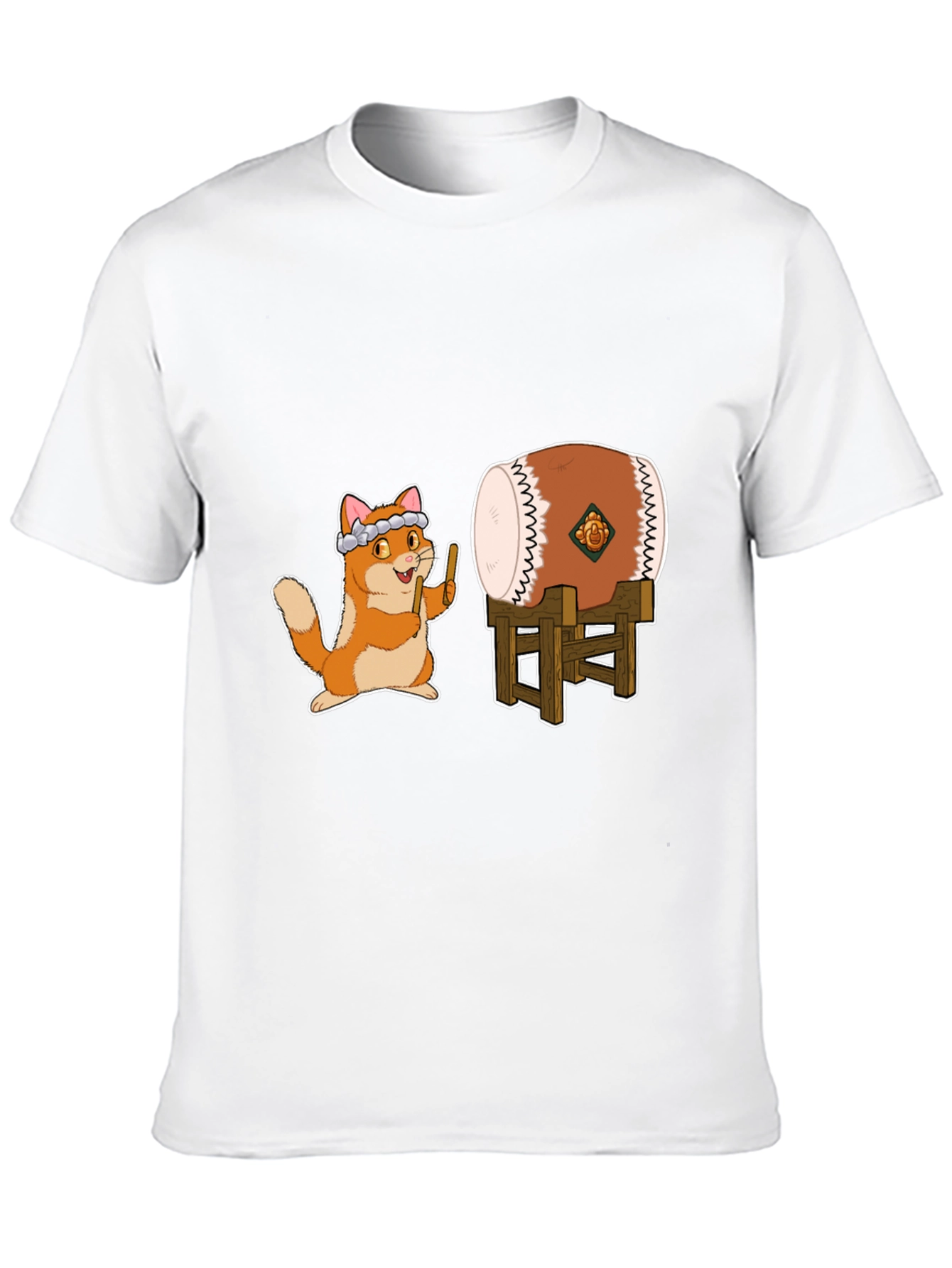 Cat Drummer Graphic Tee