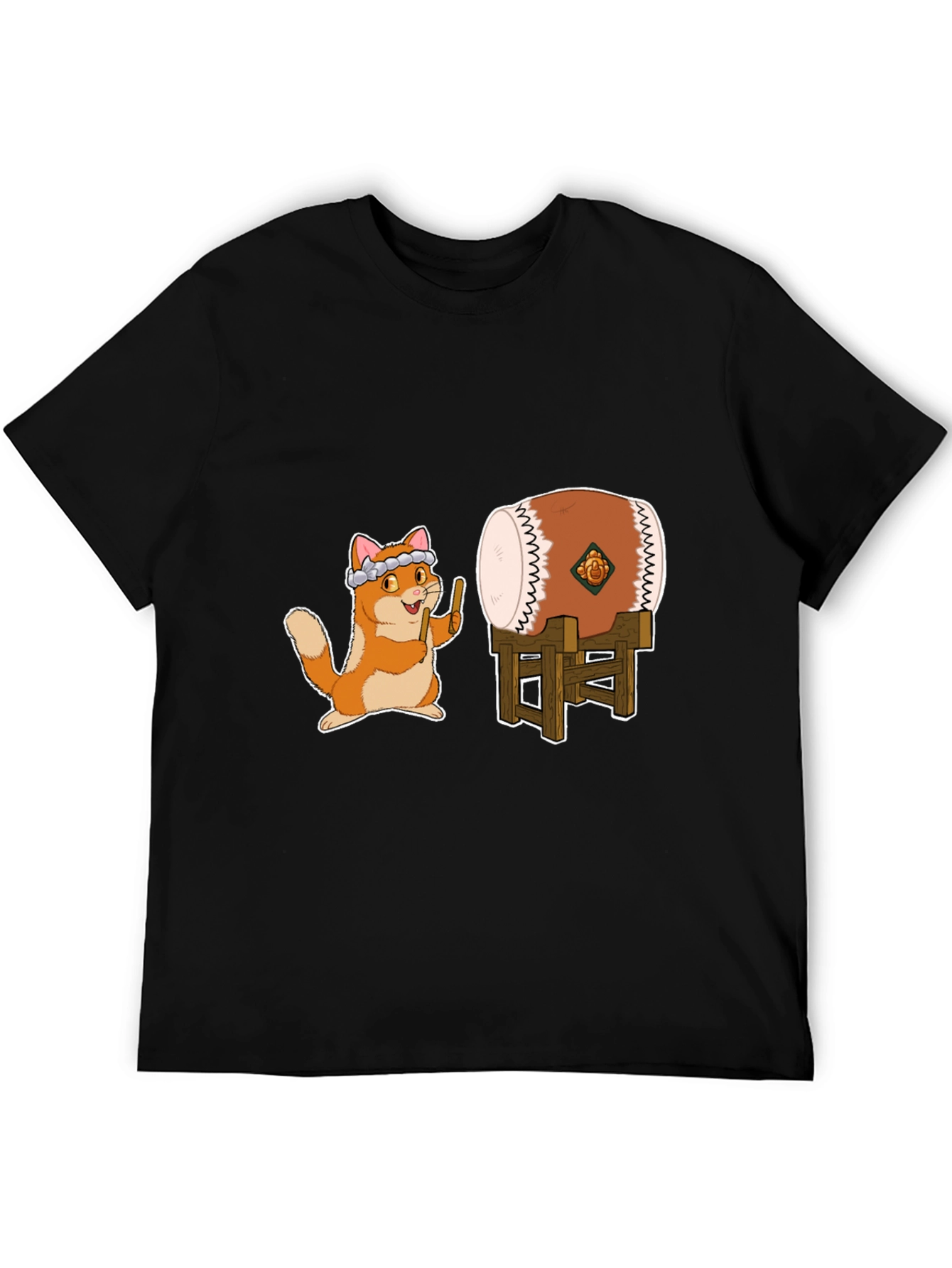 Cat Drummer Graphic Tee