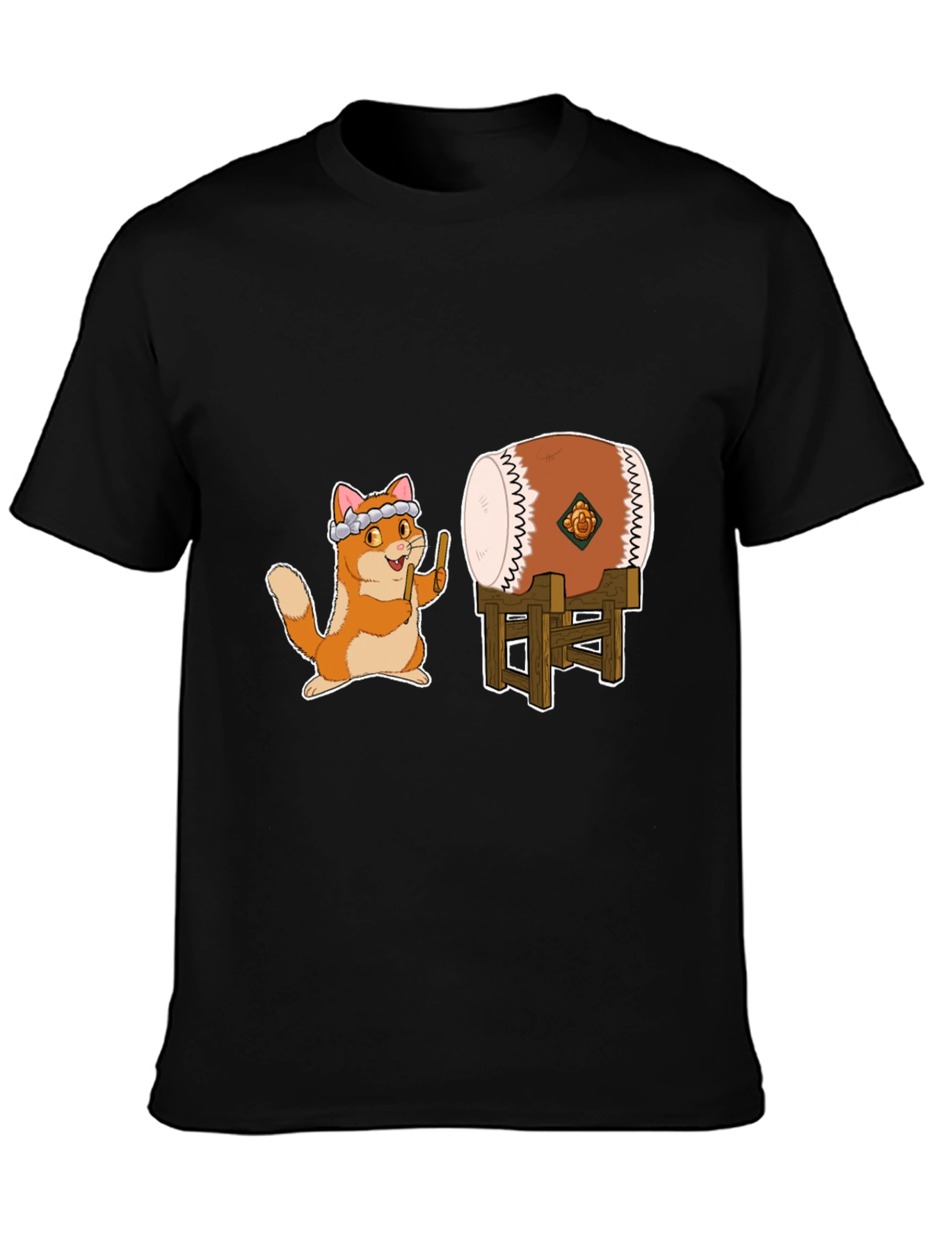 Cat Drummer Graphic Tee