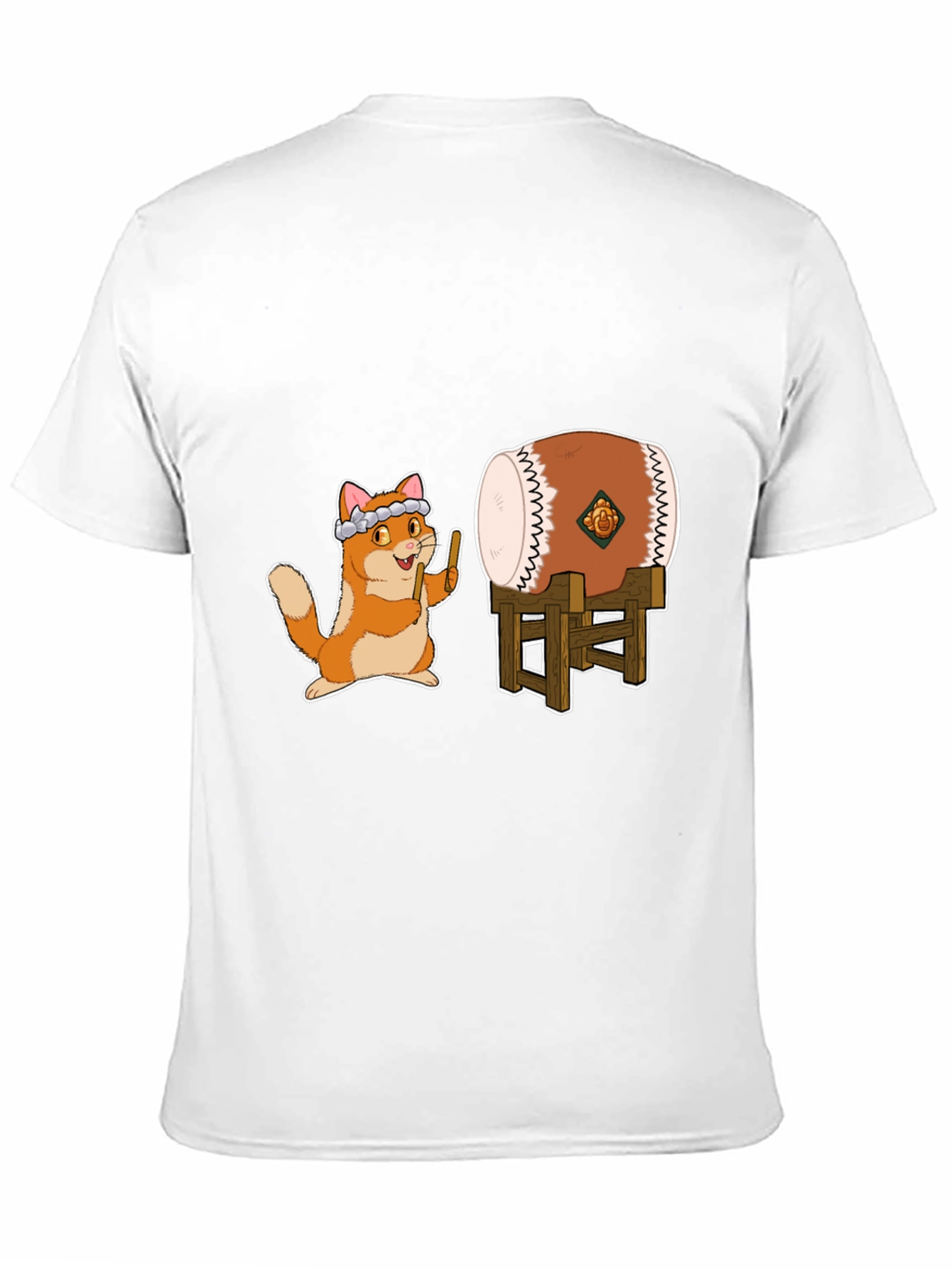 Cat Drummer Graphic Tee
