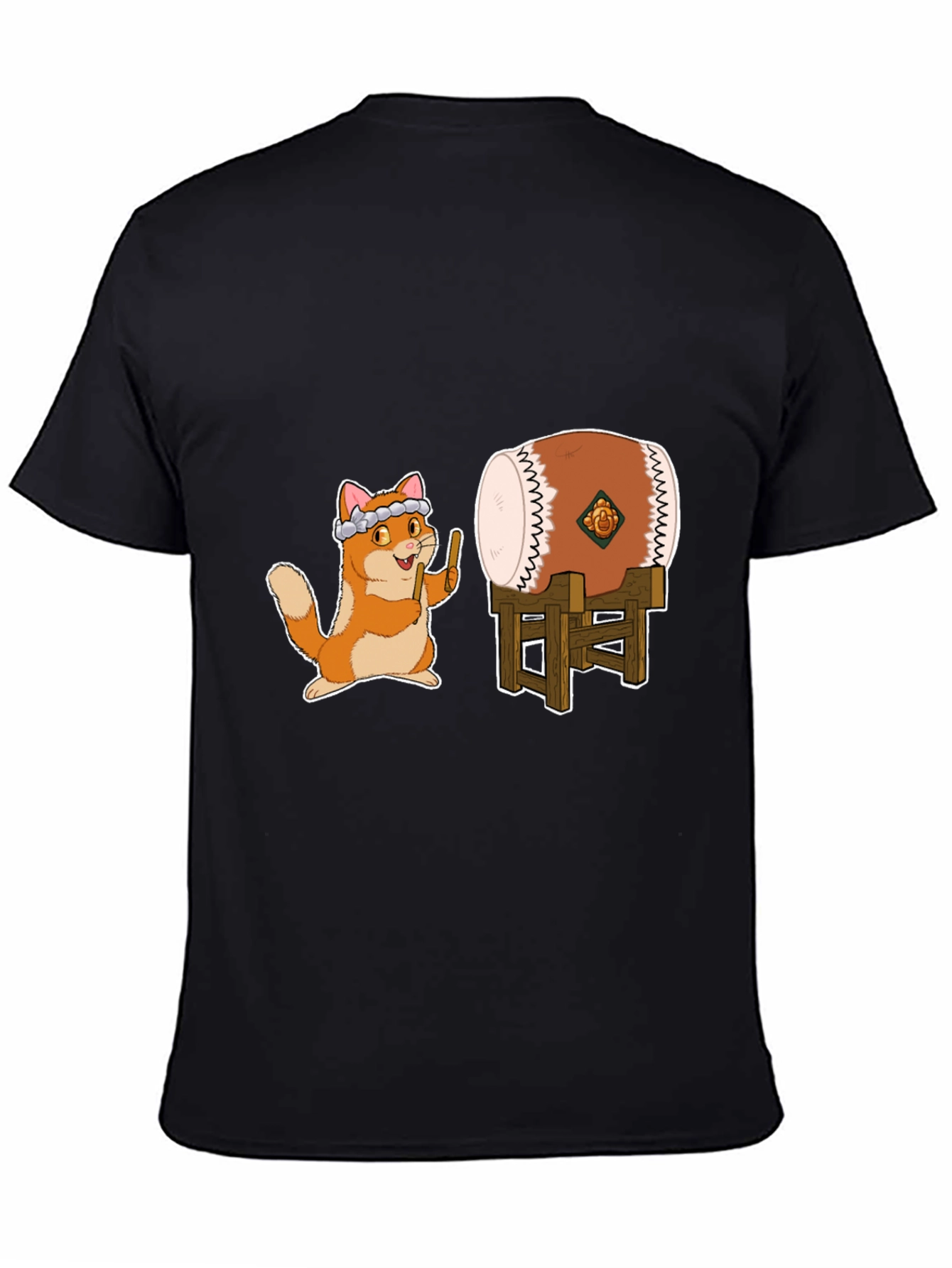 Cat Drummer Graphic Tee