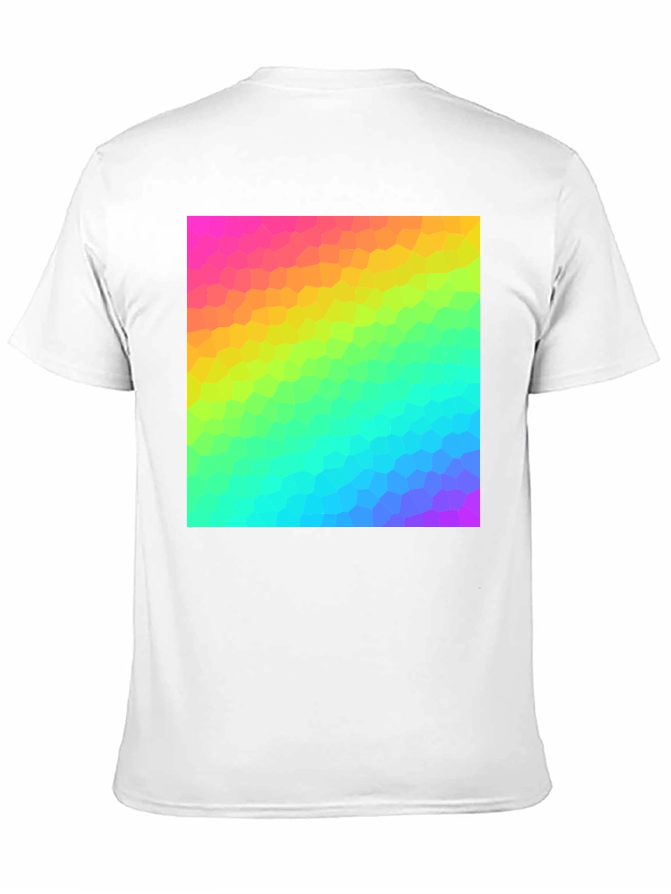 Prismatic Pixel Tee - Vibrant Graphic Print