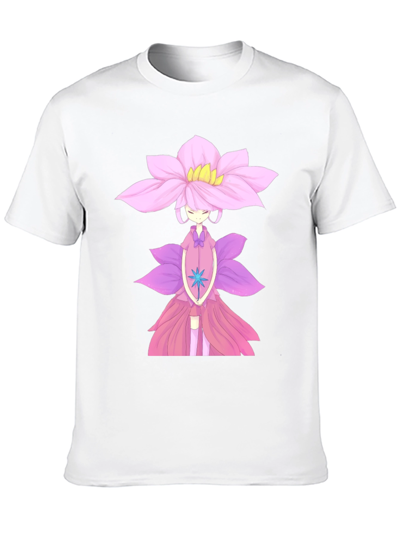 Floral Anime T-Shirt