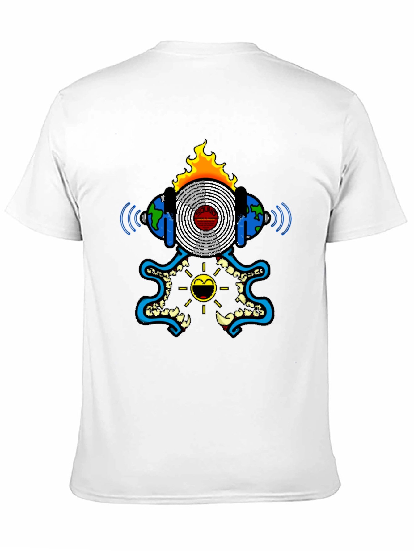 Black Graphic Tee - Soundwave Design