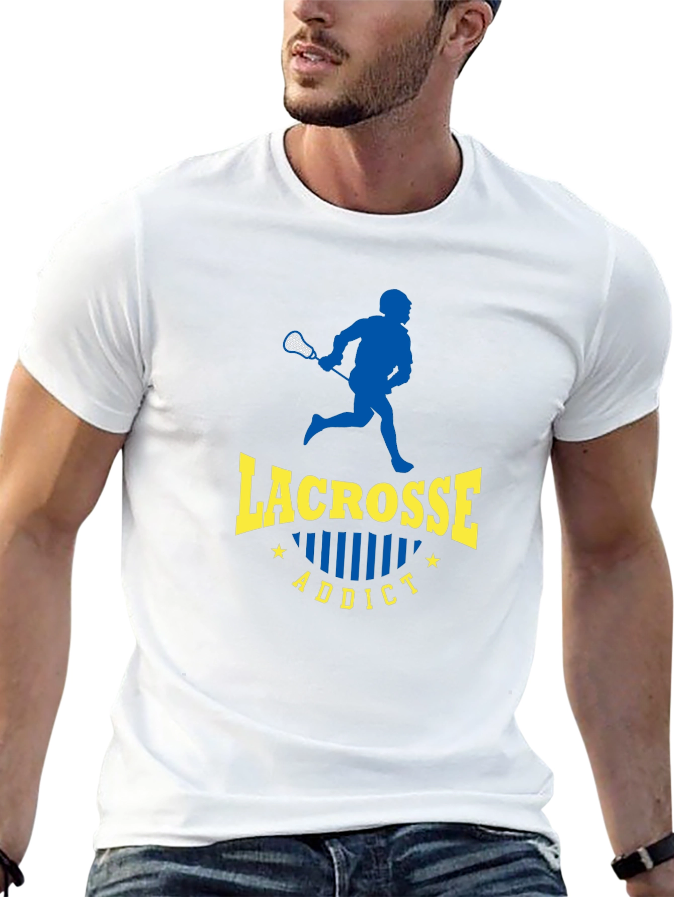 Lacrosse Addict Black T-Shirt