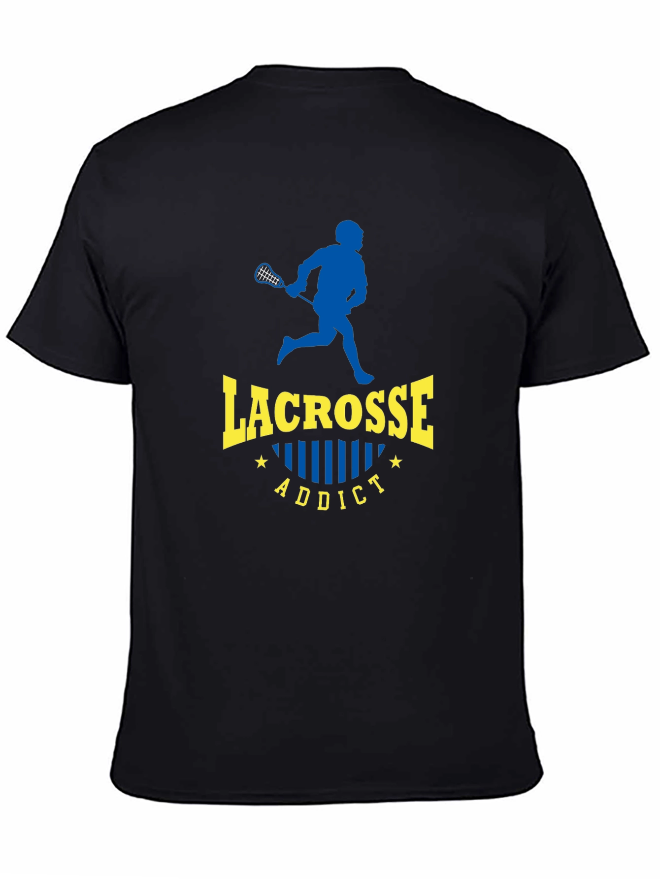 Lacrosse Addict Black T-Shirt