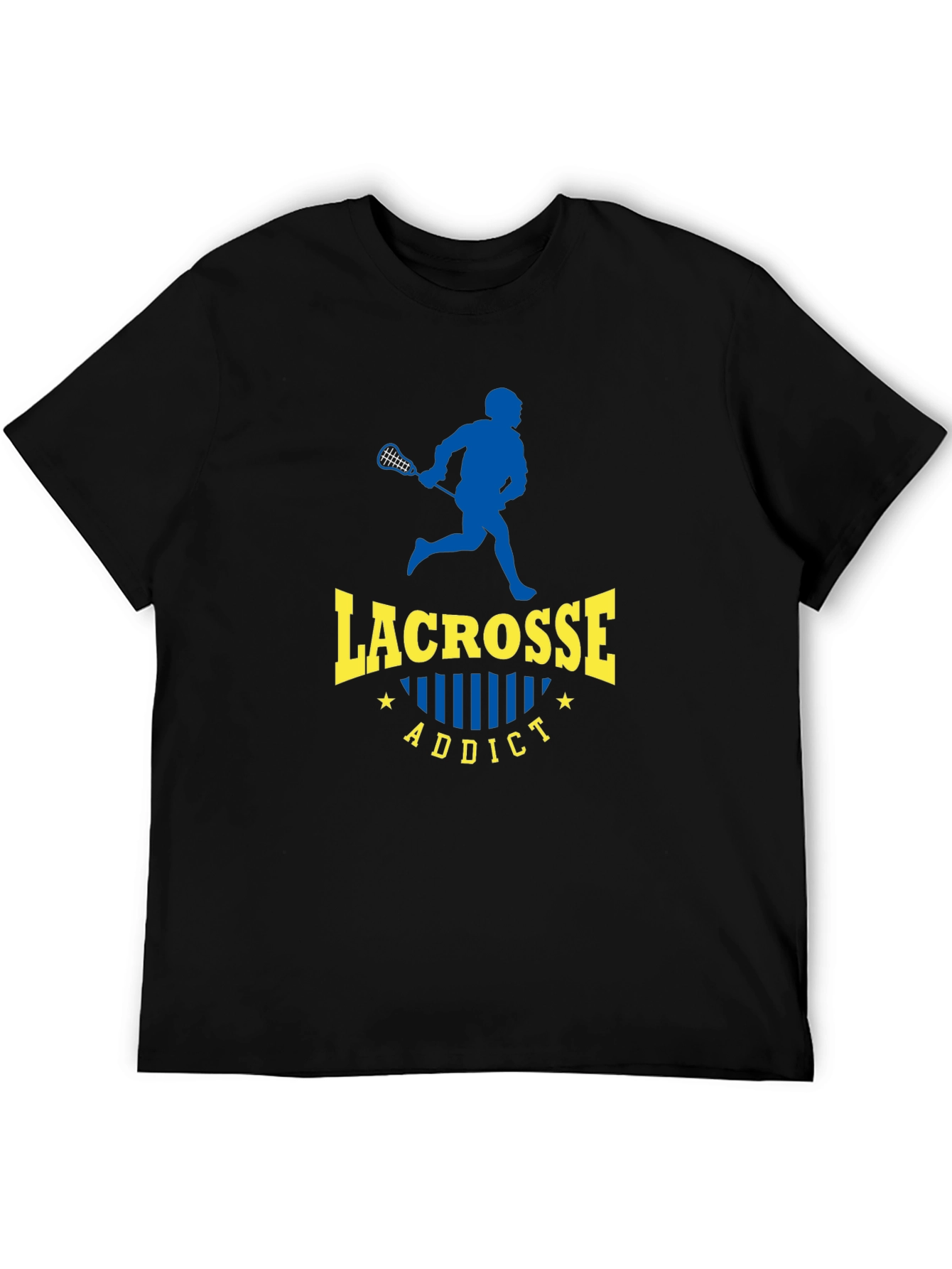Lacrosse Addict Black T-Shirt