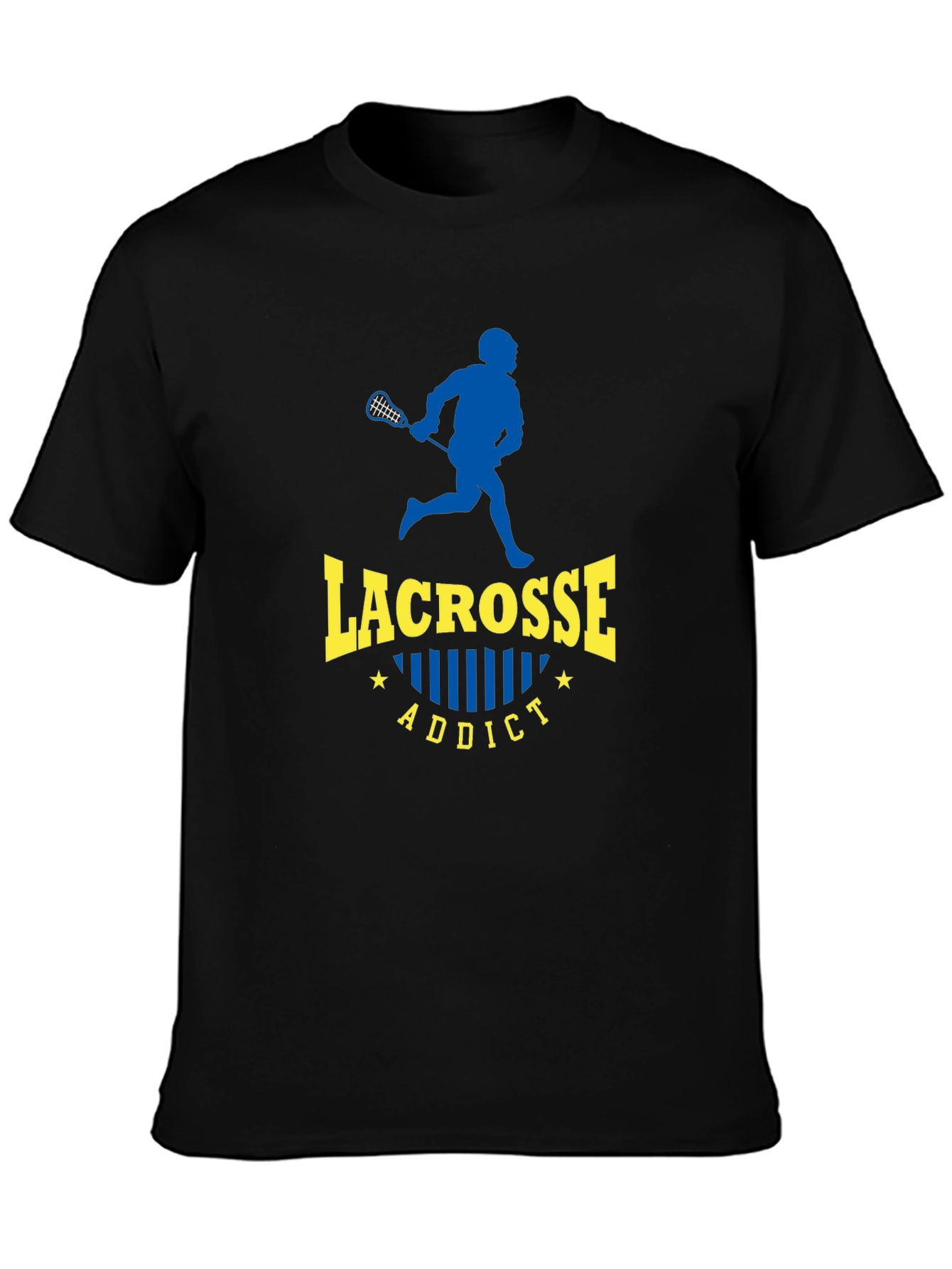Lacrosse Addict Black T-Shirt
